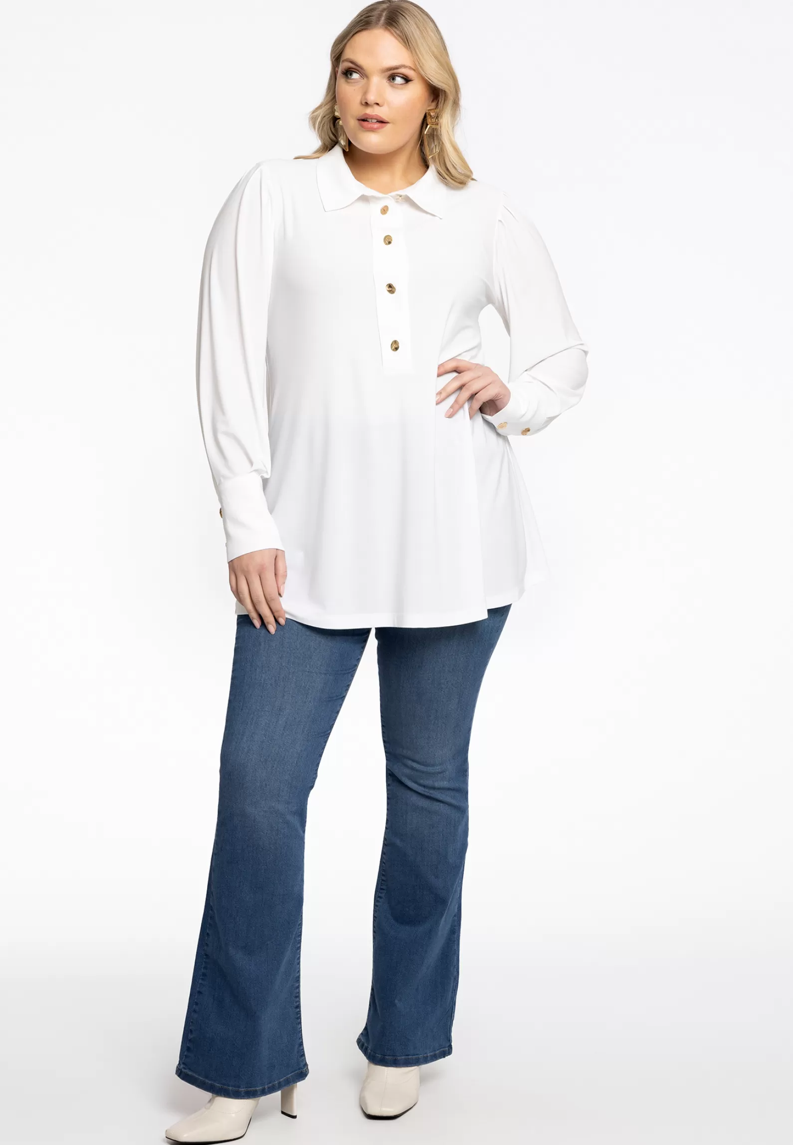 Store Blouse Flare Puff Sleeve Dolce Women Blouses