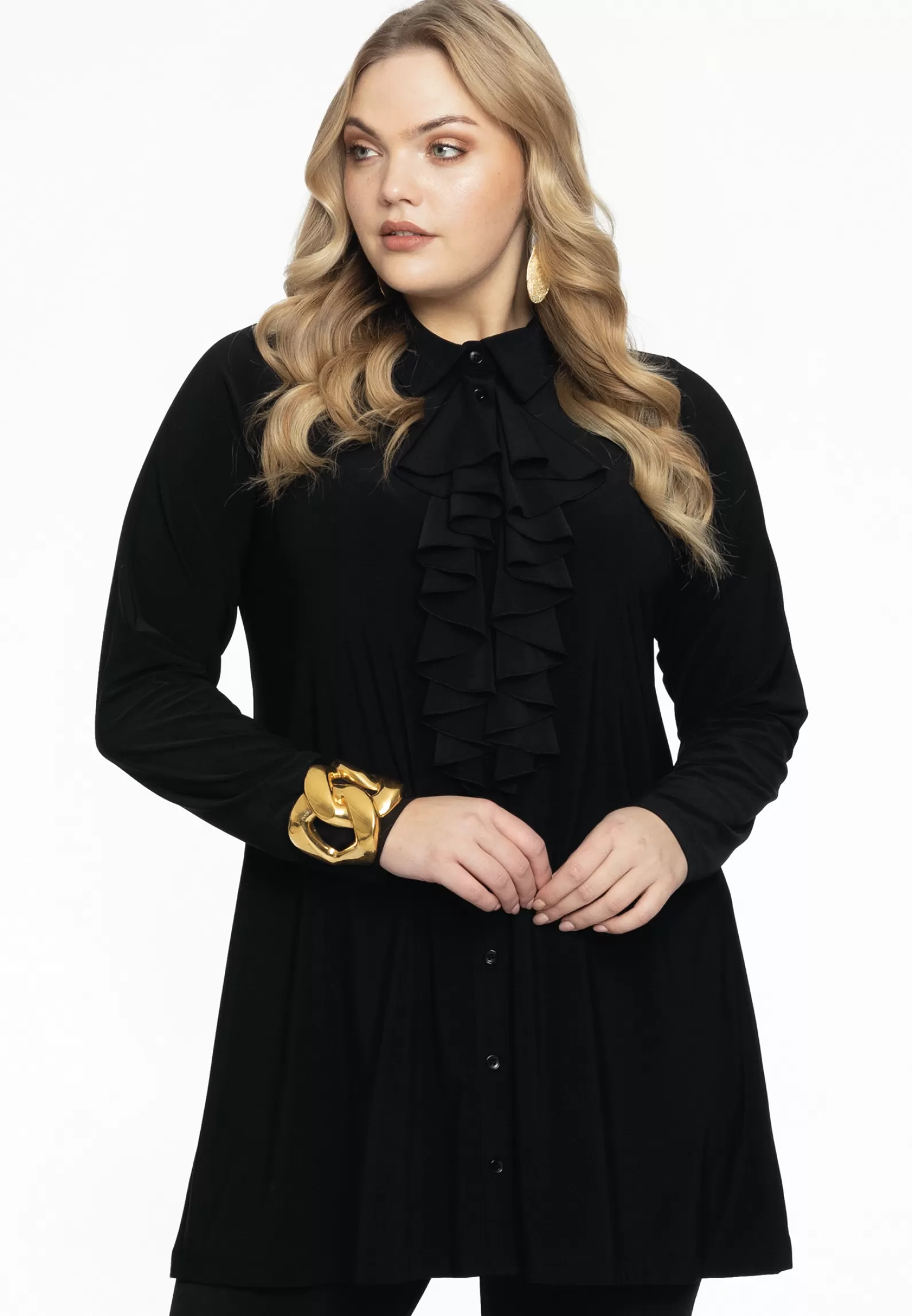 Online Blouse Frilled Front Dolce Women Blouses