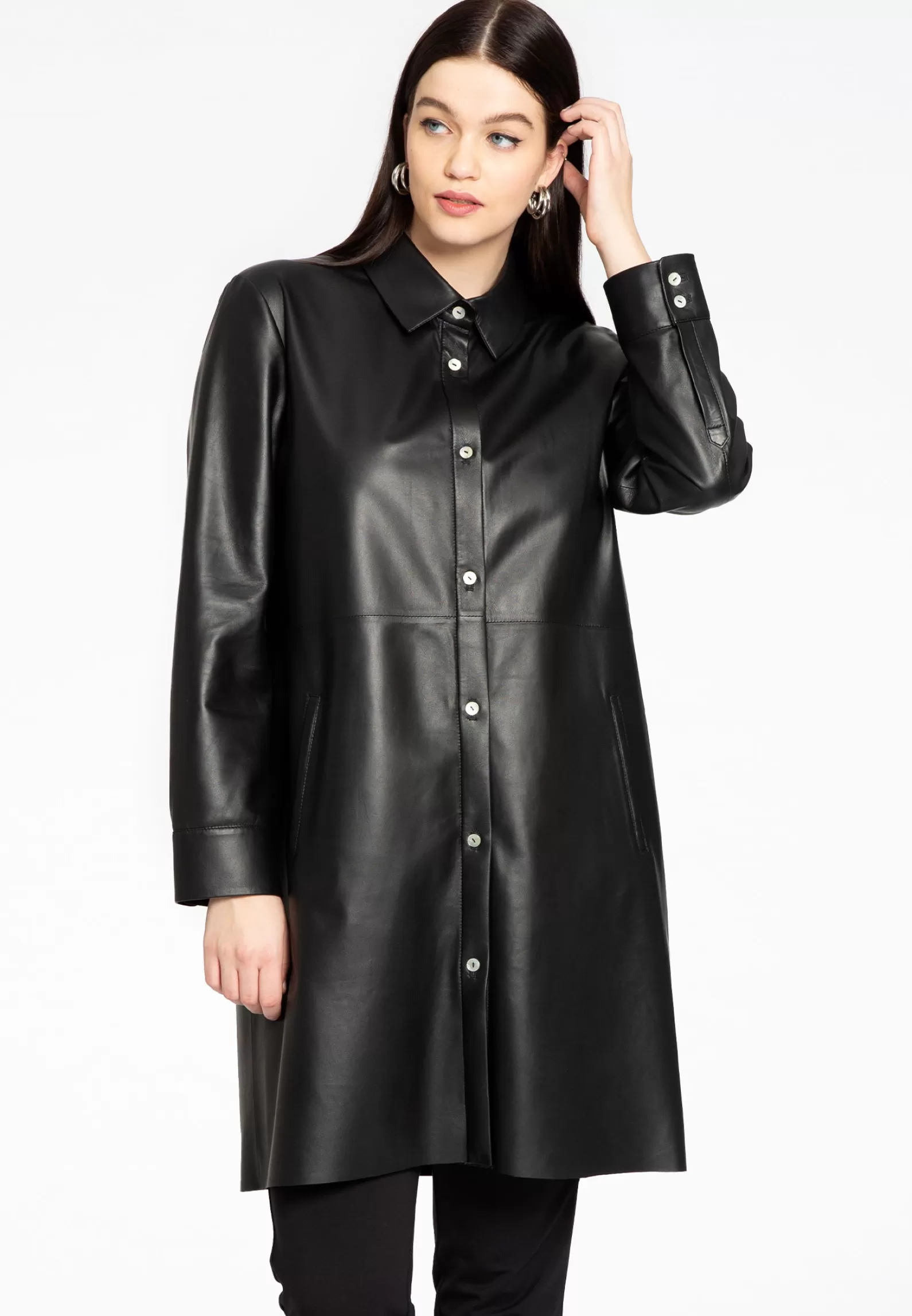 Fashion Blouse Leather Women Blouses