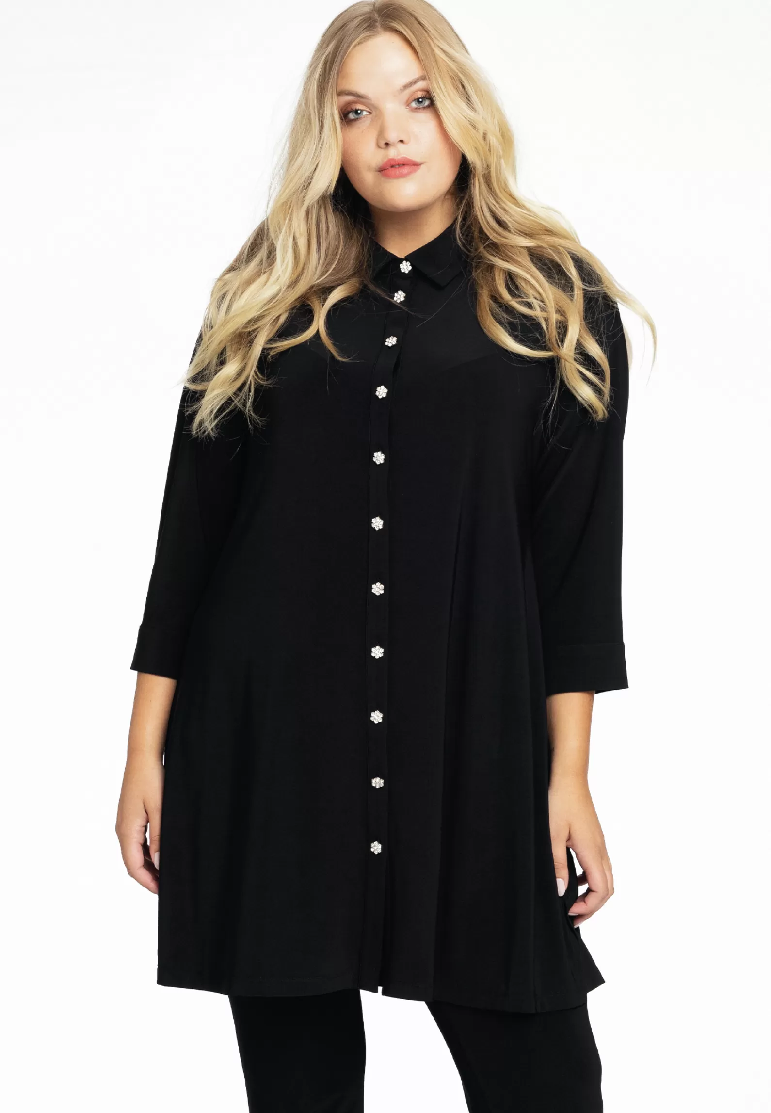 Cheap Blouse Strass Buttons Dolce Women Blouses