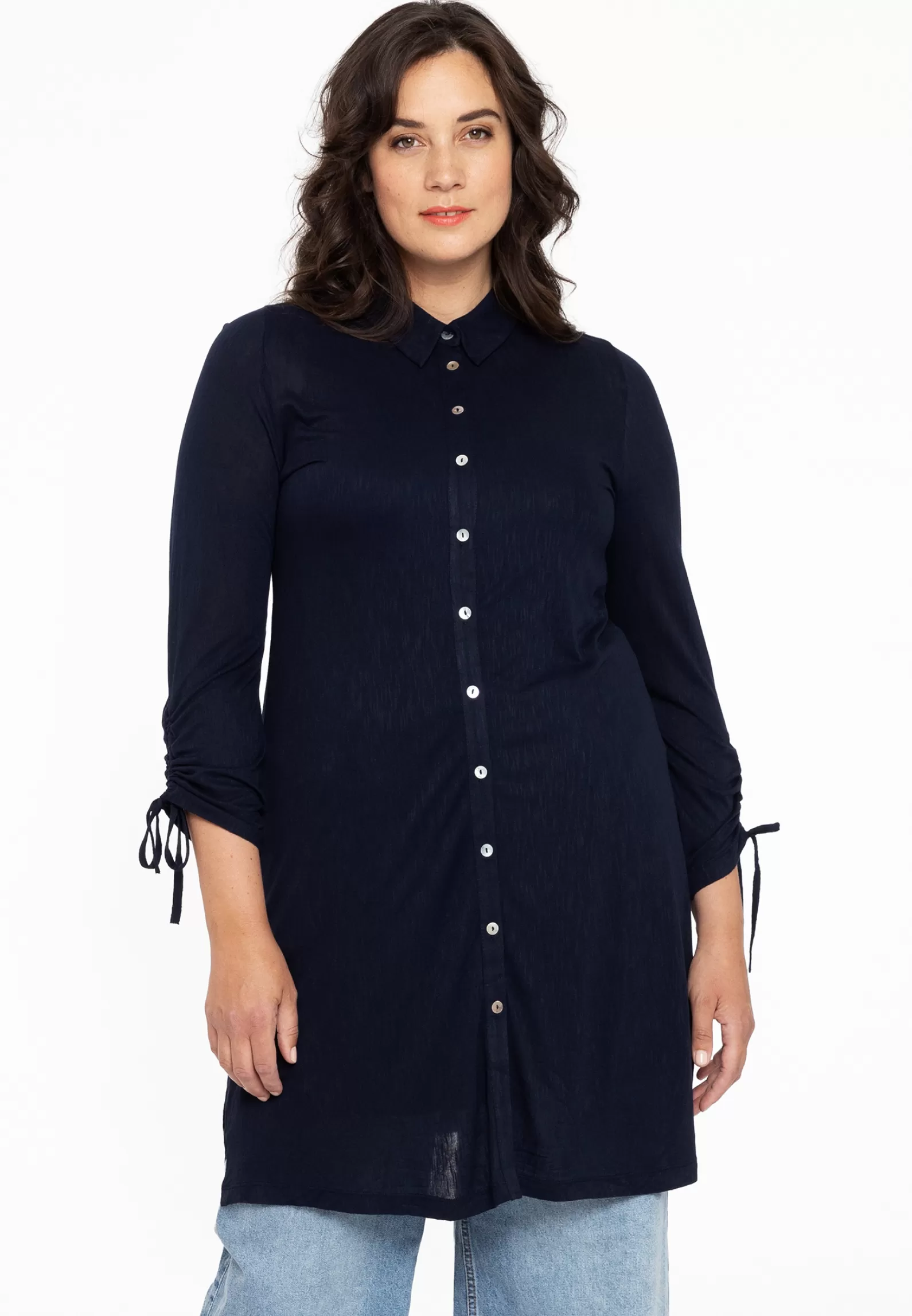 Online Blouse Wide Drawstring Cocoon Women Blouses