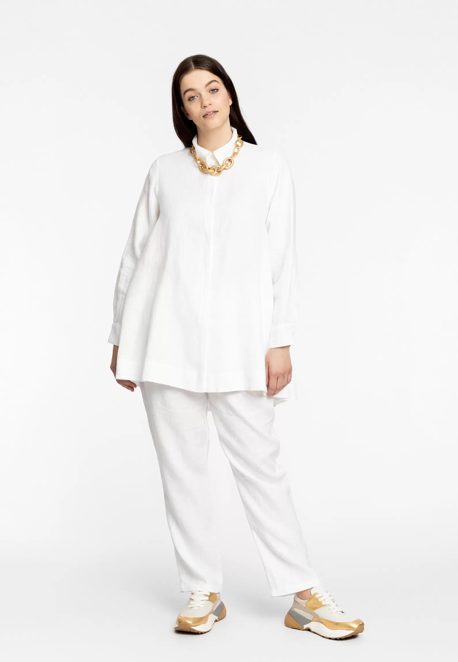 Hot Blouse Zipper Linen Women Blouses