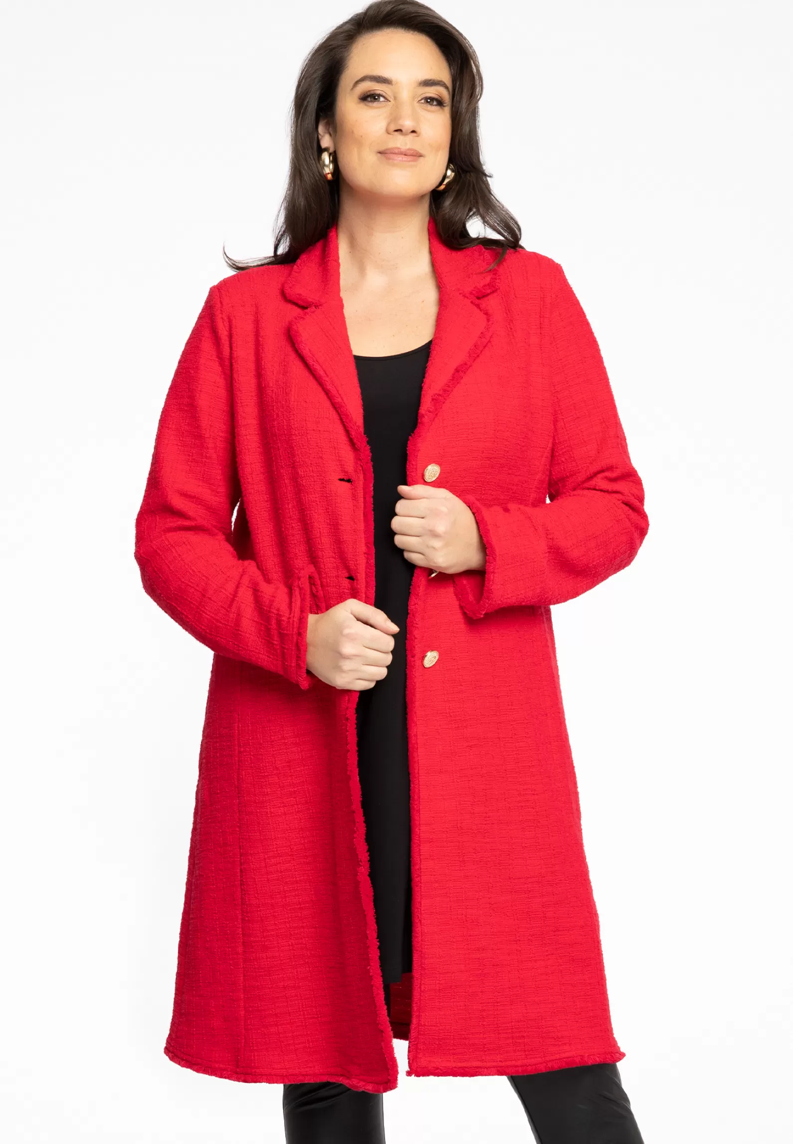 Clearance Cardigan Long Fringed Boucle Women Sweaters & Cardigans