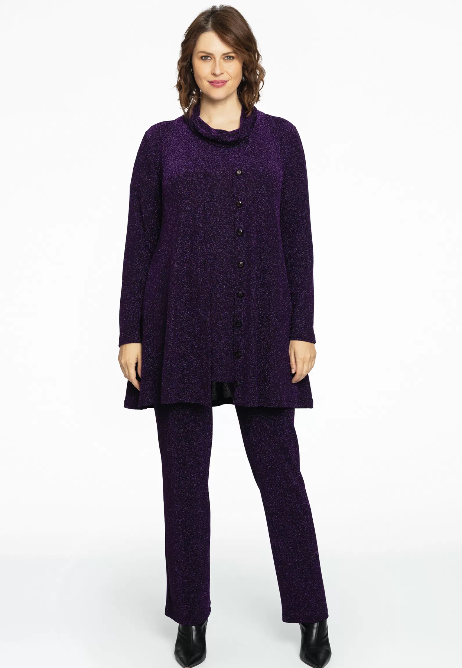 Online Cardigan Wide Bottom Lurex Women Sweaters & Cardigans