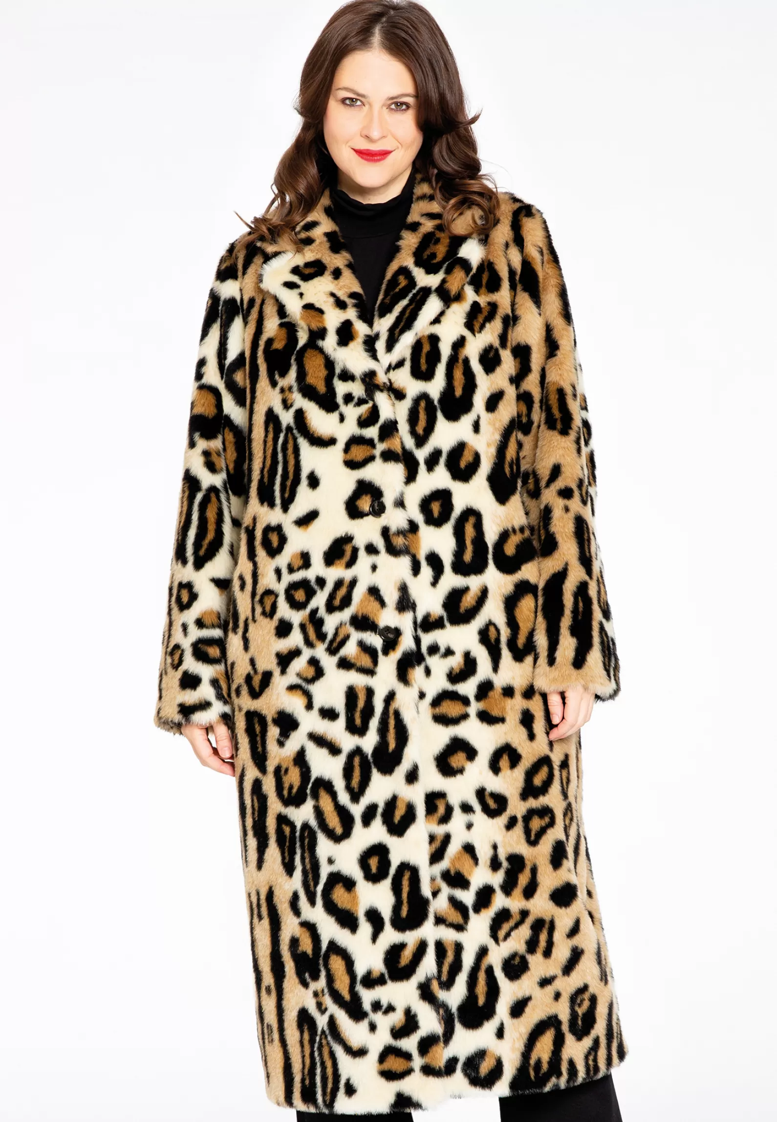 Hot Coat Faux Fur Leopard Women Coats & Blazers