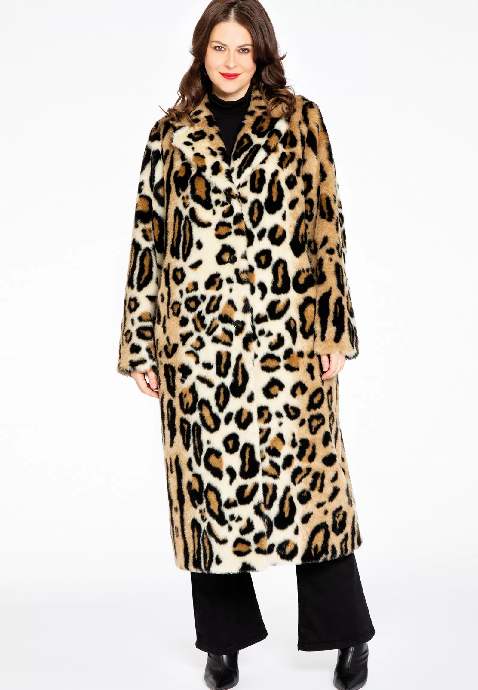 Hot Coat Faux Fur Leopard Women Coats & Blazers