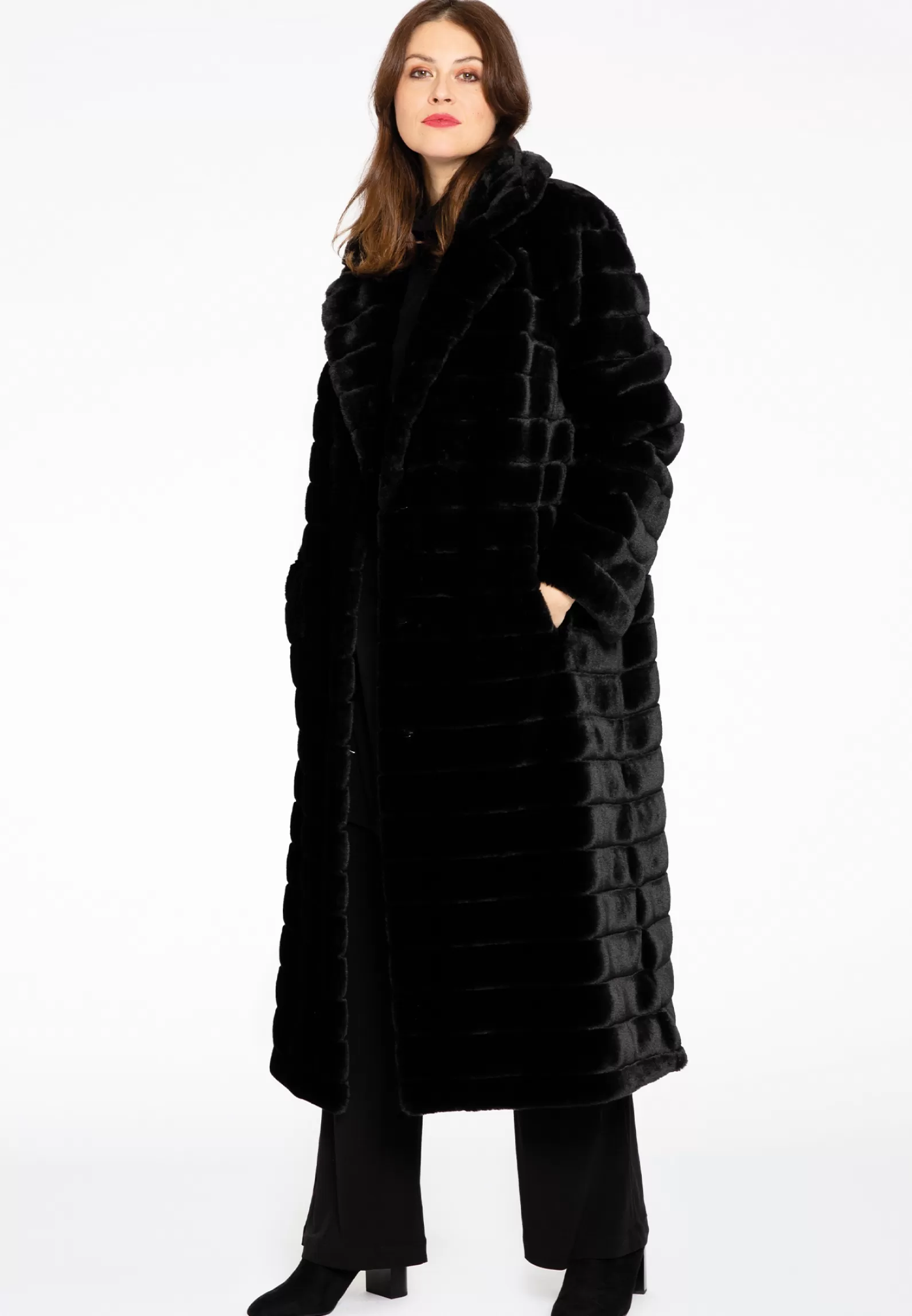 Outlet Coat Panelled Faux Fur Women Coats & Blazers