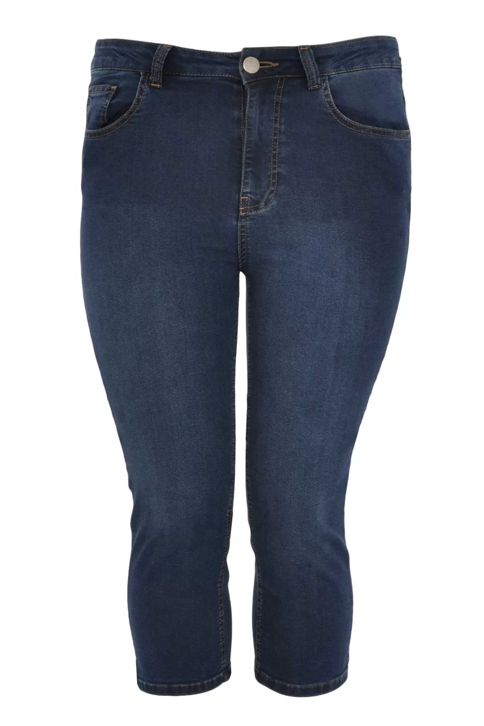 Cheap Cropped Capri Jeans Blue Women Basics