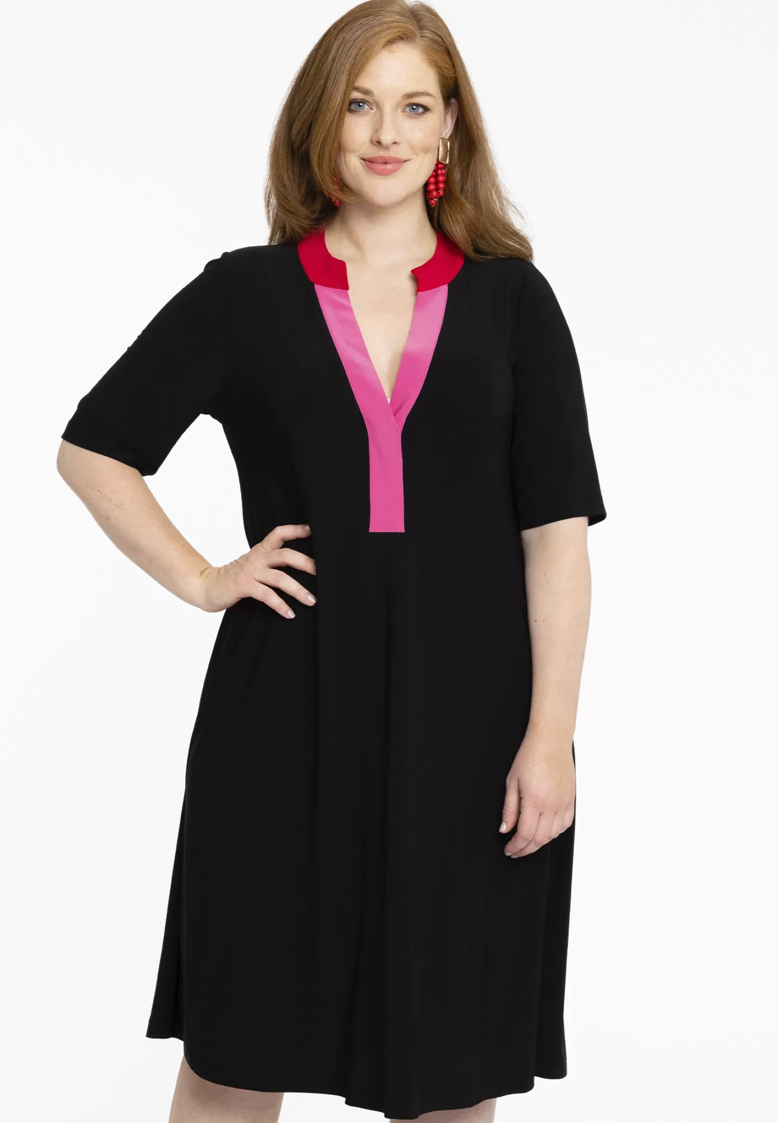 Sale Dress A-Line Colorblock Dolce Women Dresses