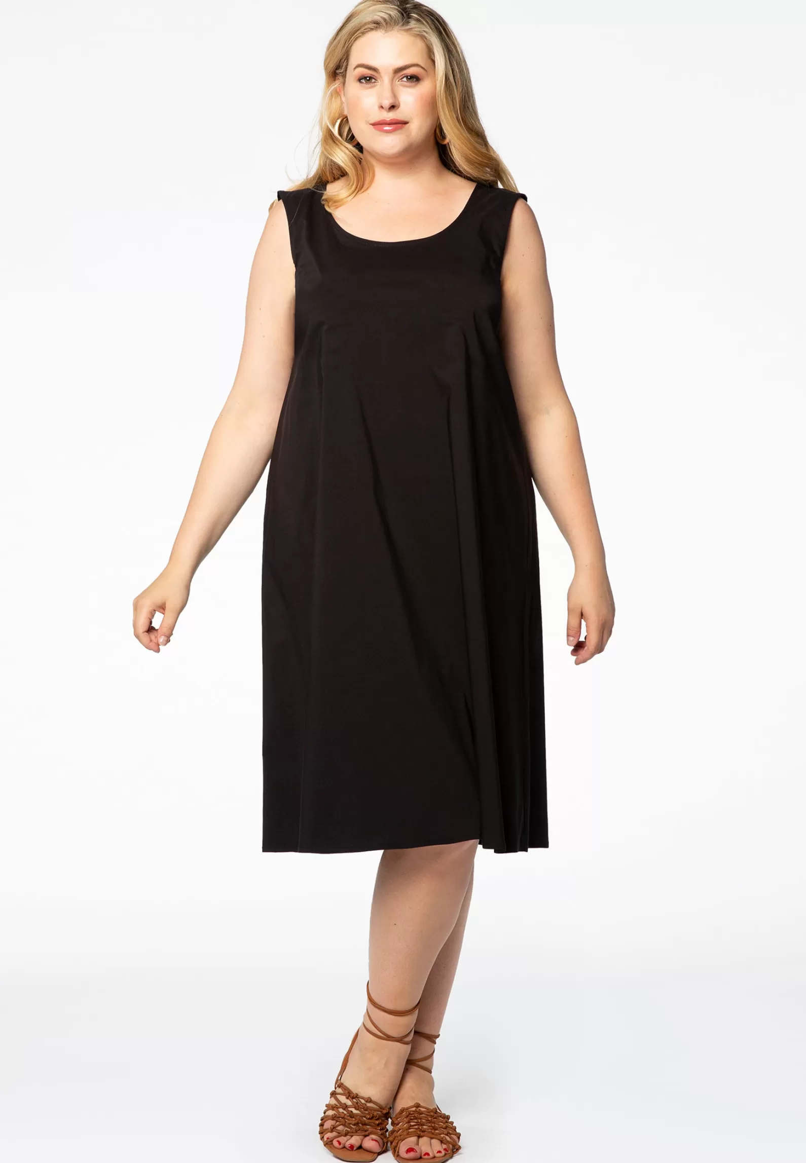 Best Sale Dress A-Line Cotton Stretch Women Basics