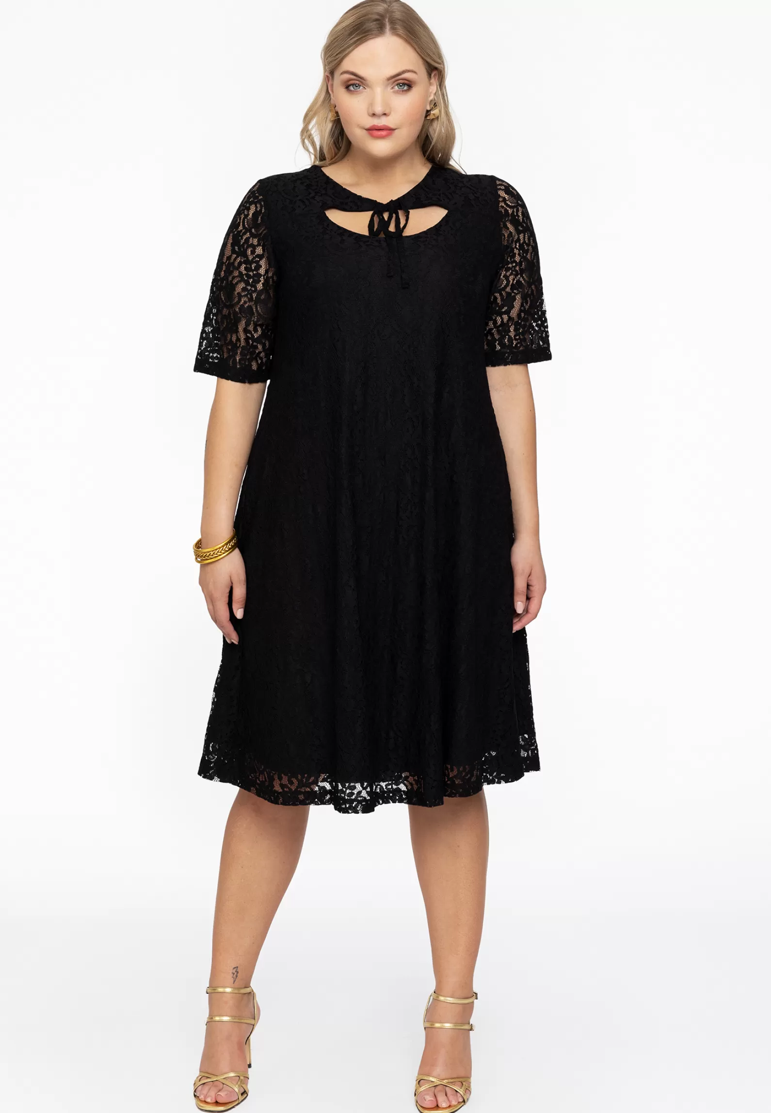 Sale Dress A-Line Cut-Out Lace Women Dresses