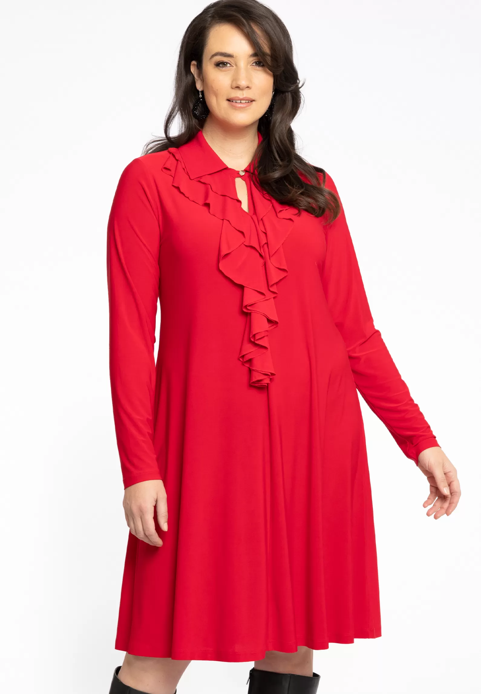 Cheap Dress A-Line Double Volant Dolce Women Dresses