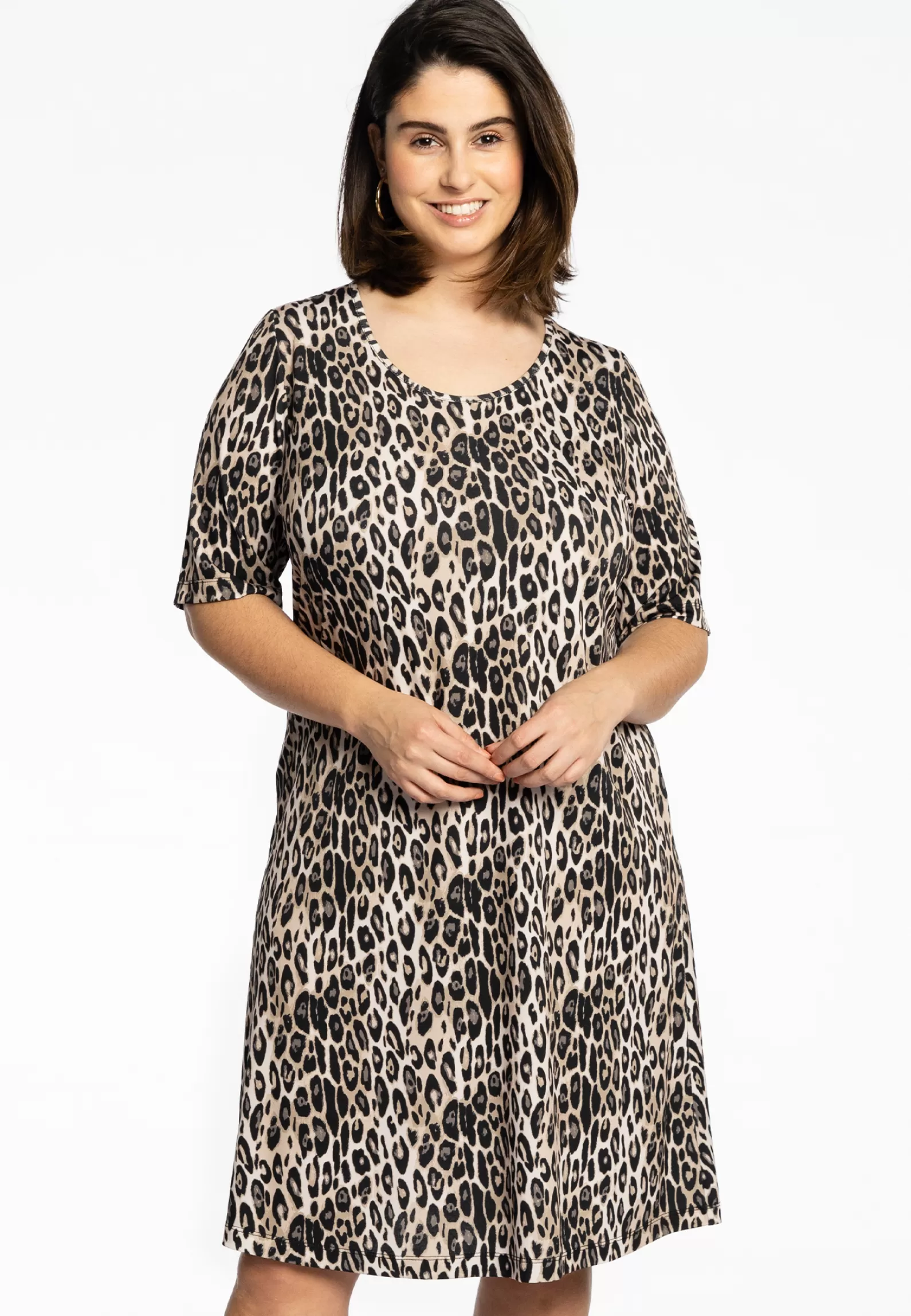 New Dress A-Line Leopard Women Dresses
