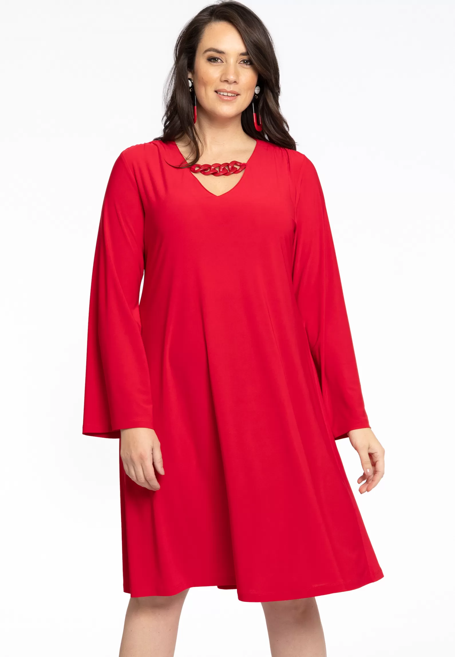 Outlet Dress A-Line Neckchain Dolce Women Dresses