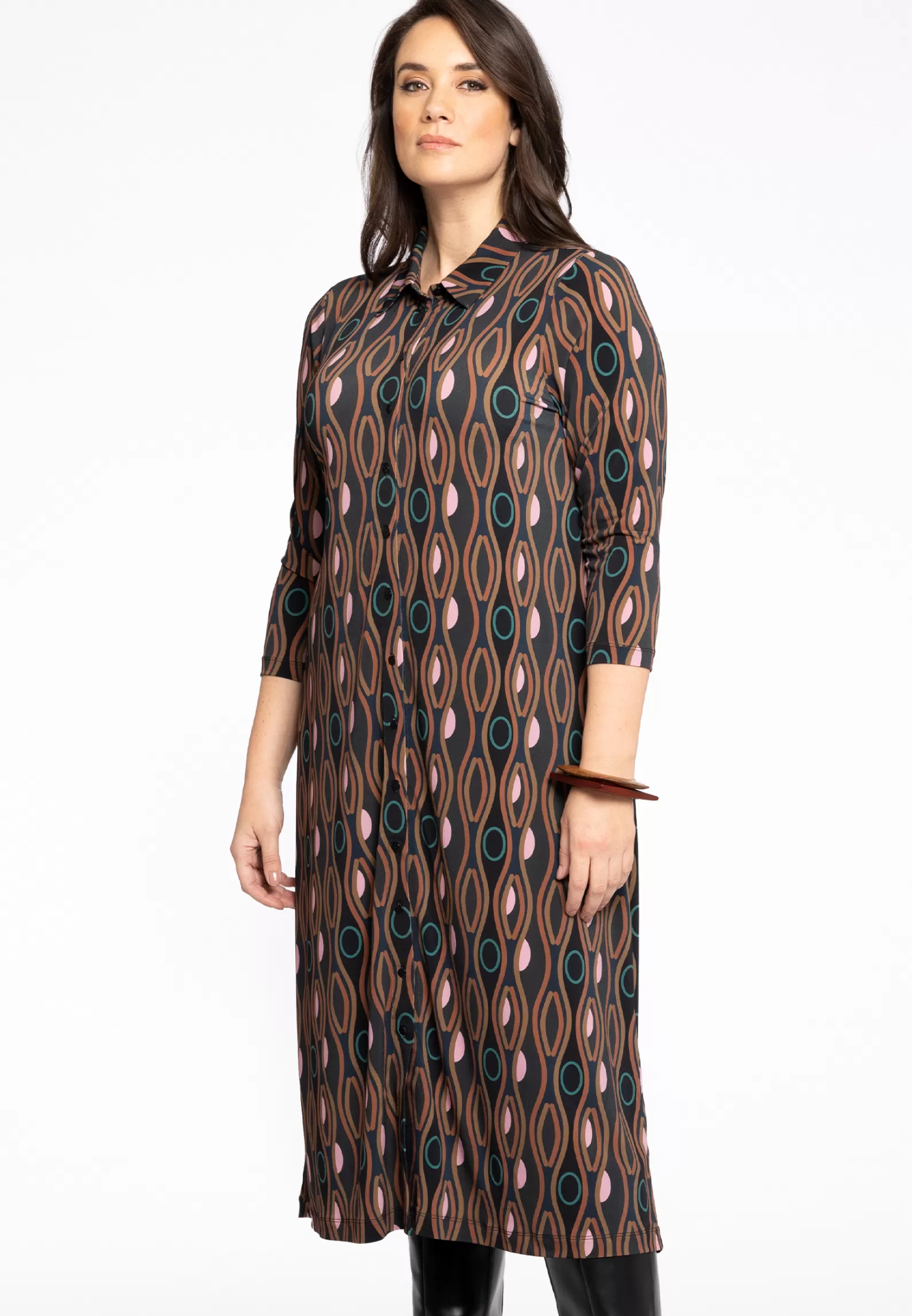 Sale Dress Buttoned Liva Women Dresses