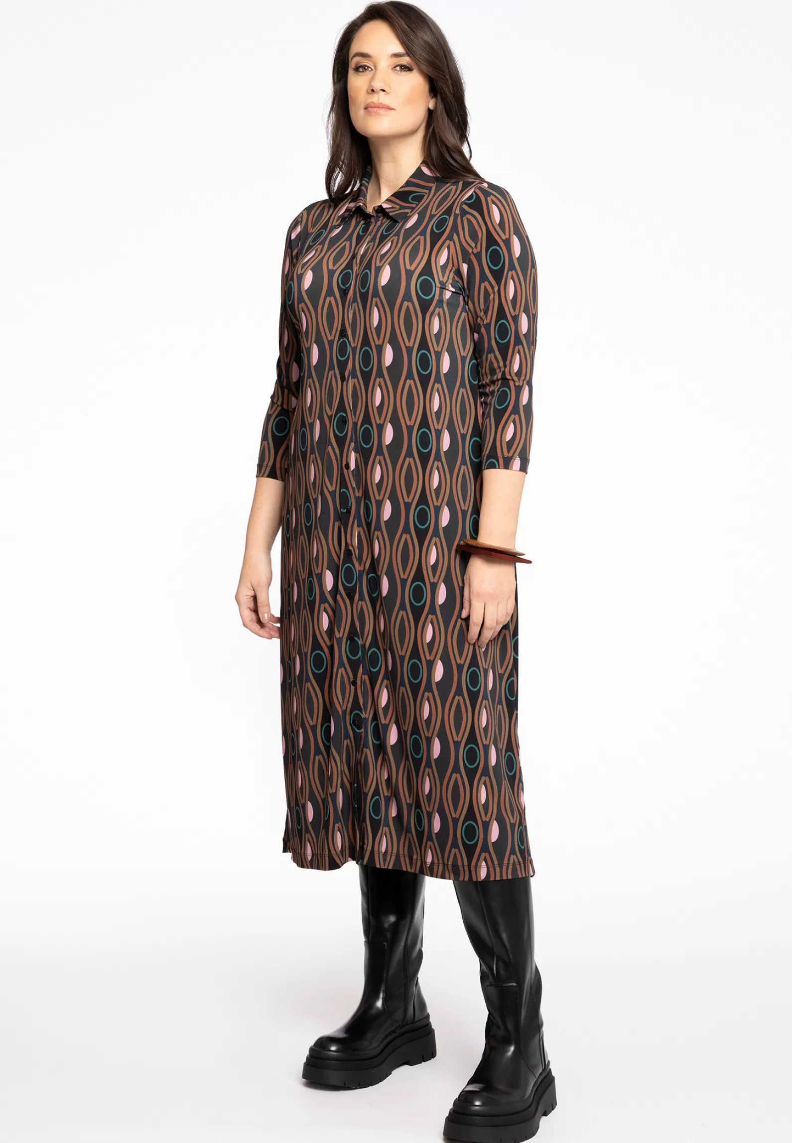 Sale Dress Buttoned Liva Women Dresses