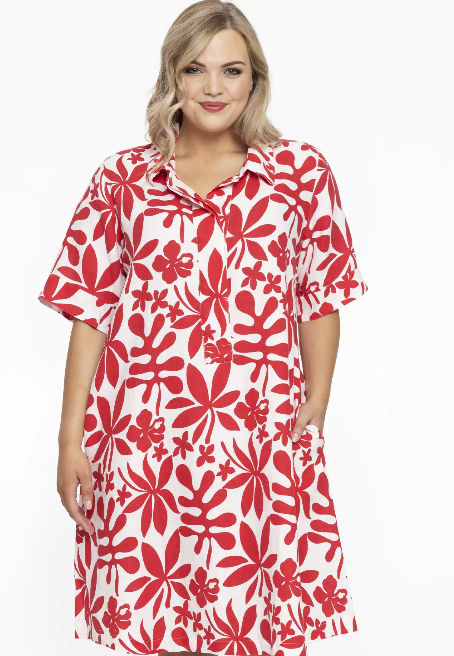 Outlet Dress Collar Pocket Anna Women Dresses