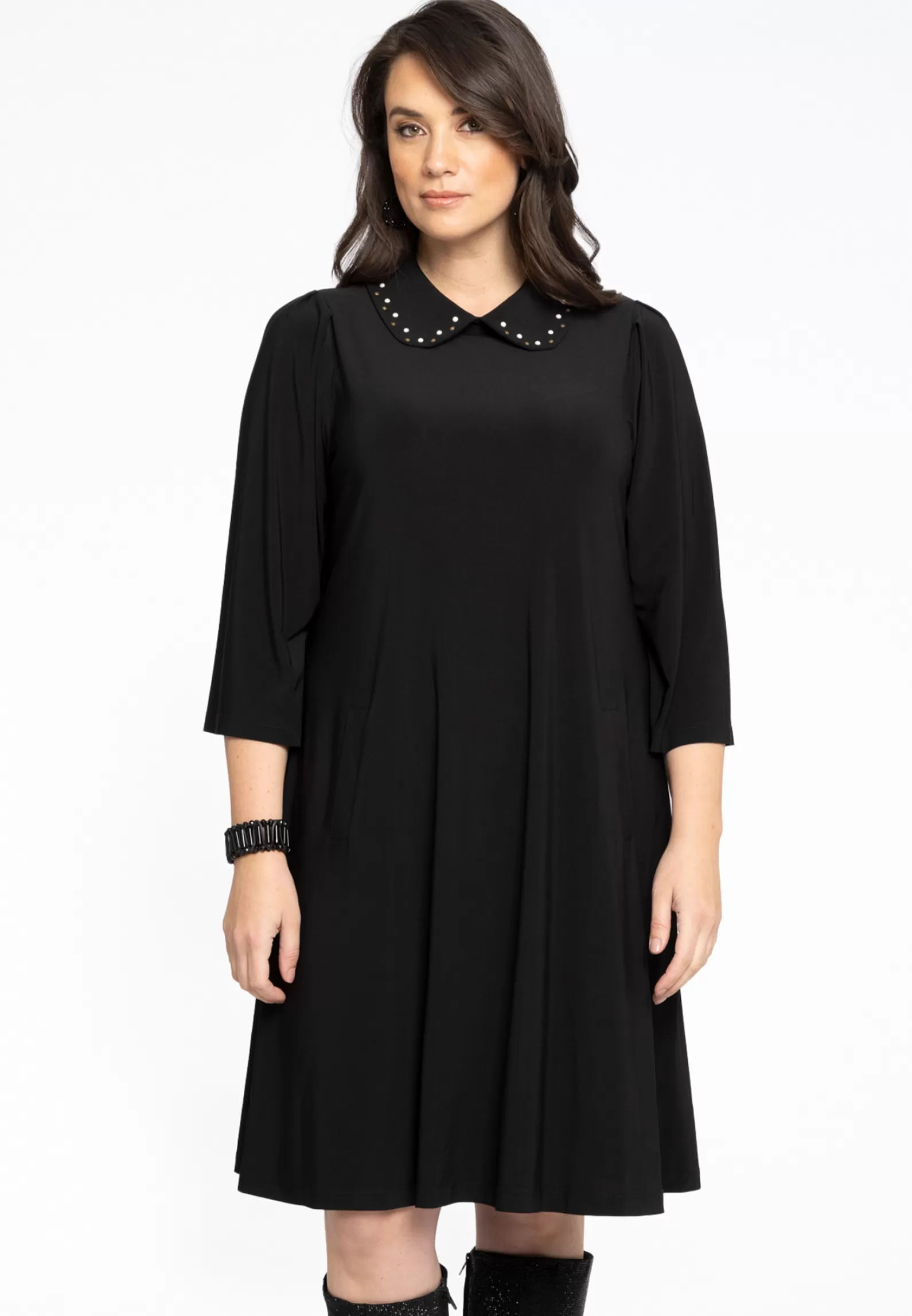 Flash Sale Dress Collar Studs Dolce Women Dresses