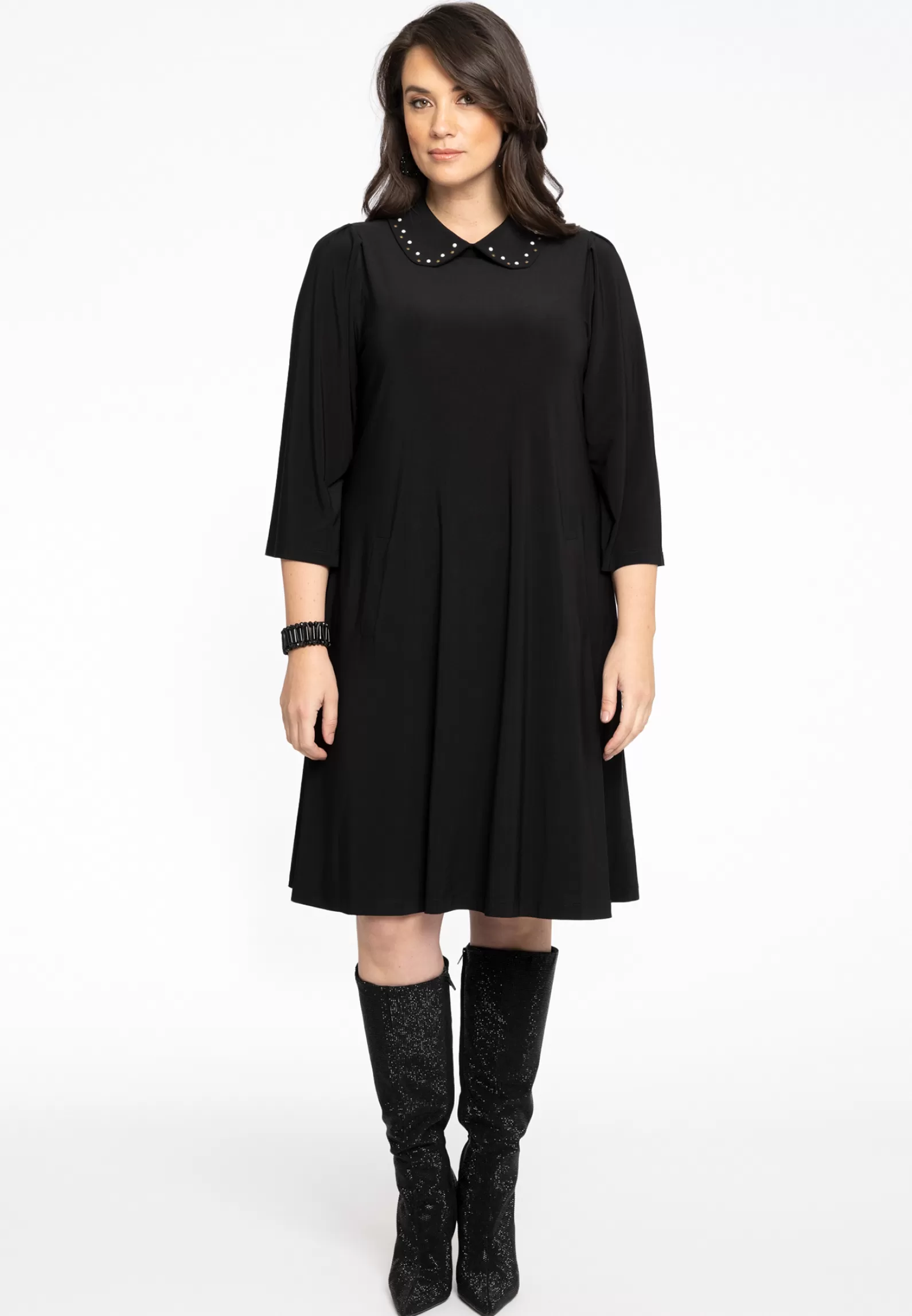 Flash Sale Dress Collar Studs Dolce Women Dresses
