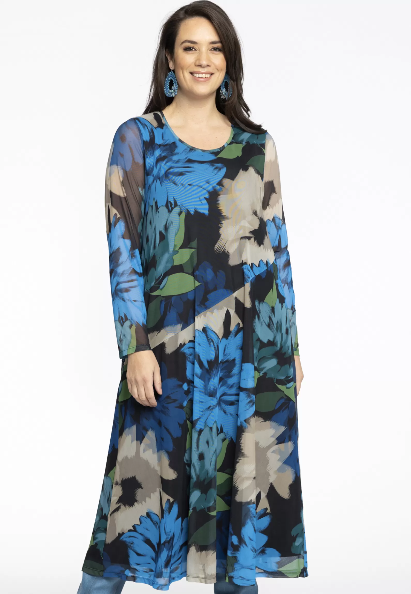 Clearance Dress Long Round Neck Ardennes Women Dresses