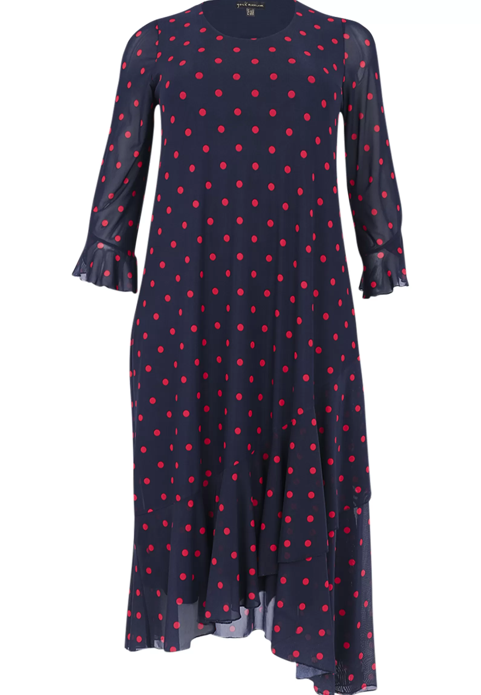 Outlet Dress Long Ruffle Dots Women Dresses