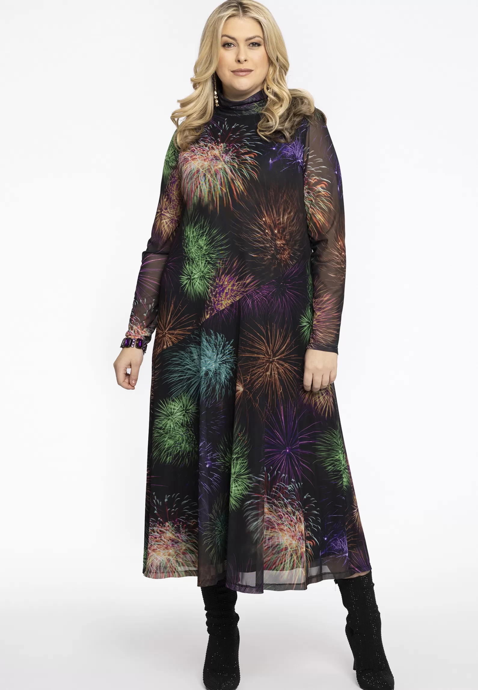 Outlet Dress Long Turtle Neck Kristy Women Dresses
