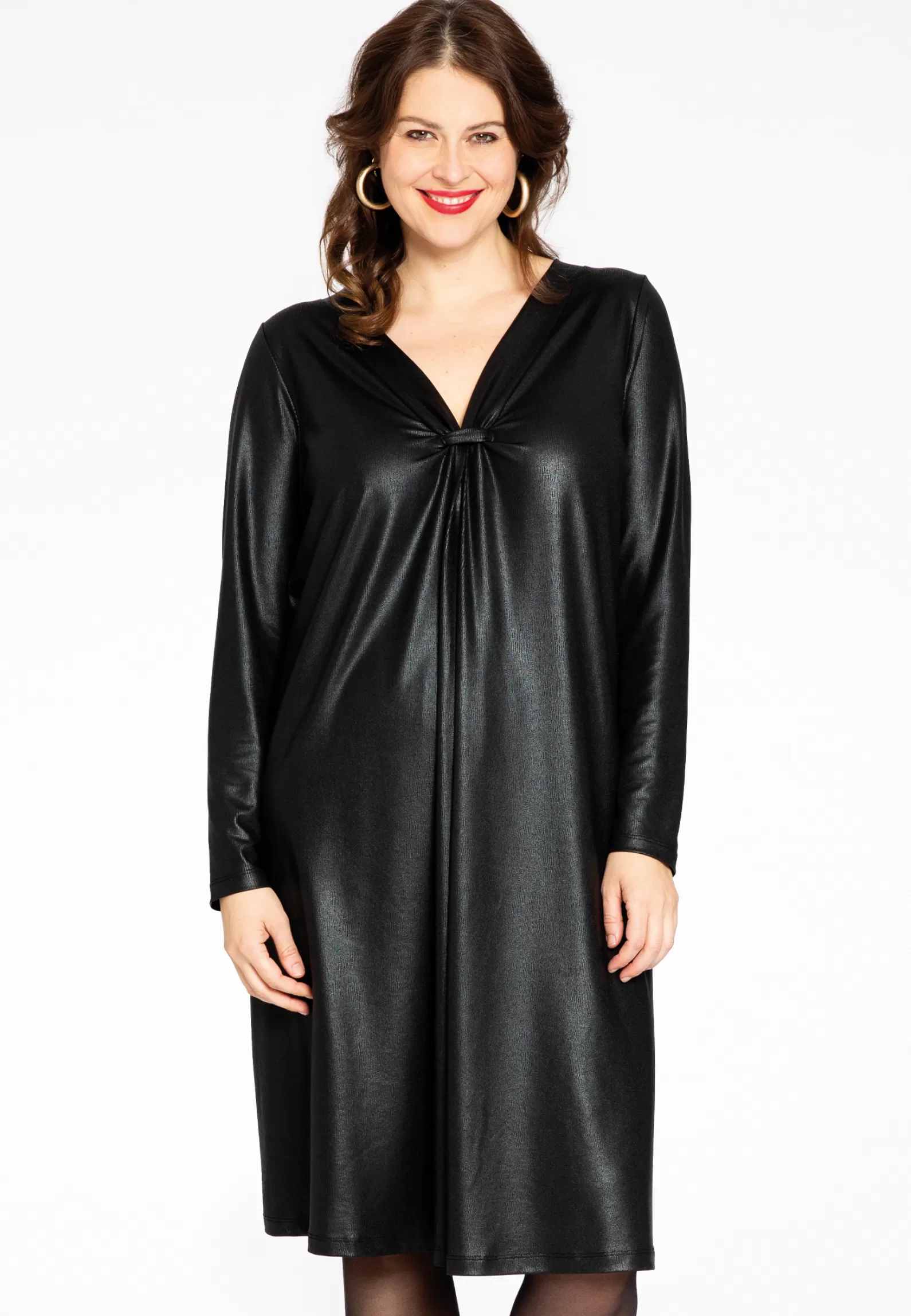 Fashion Dress Pleated Shine Women Dresses
