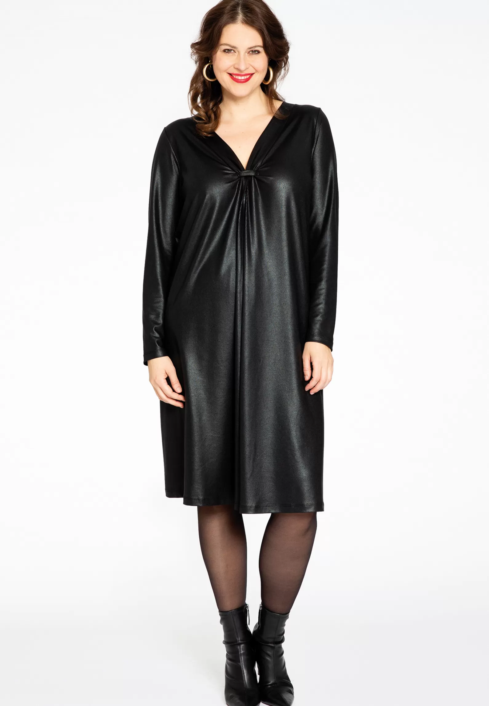 Fashion Dress Pleated Shine Women Dresses