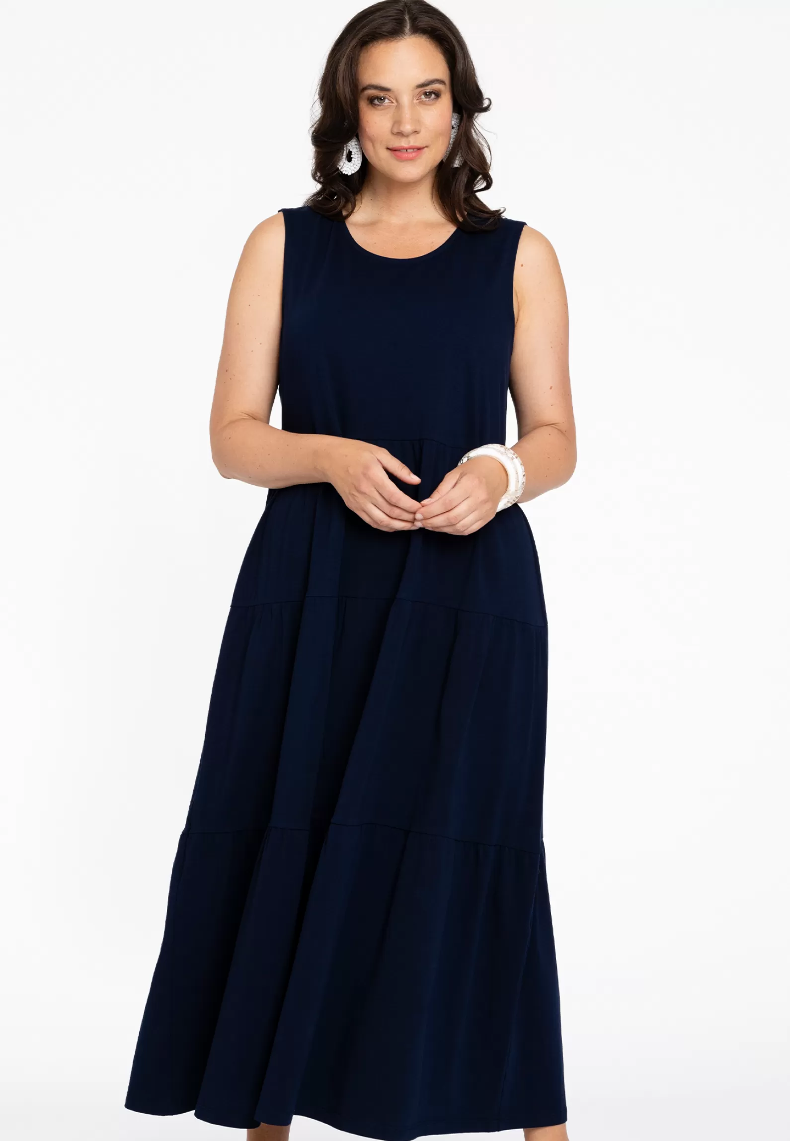 Clearance Dress Puckering Organic Cotton Women Basics