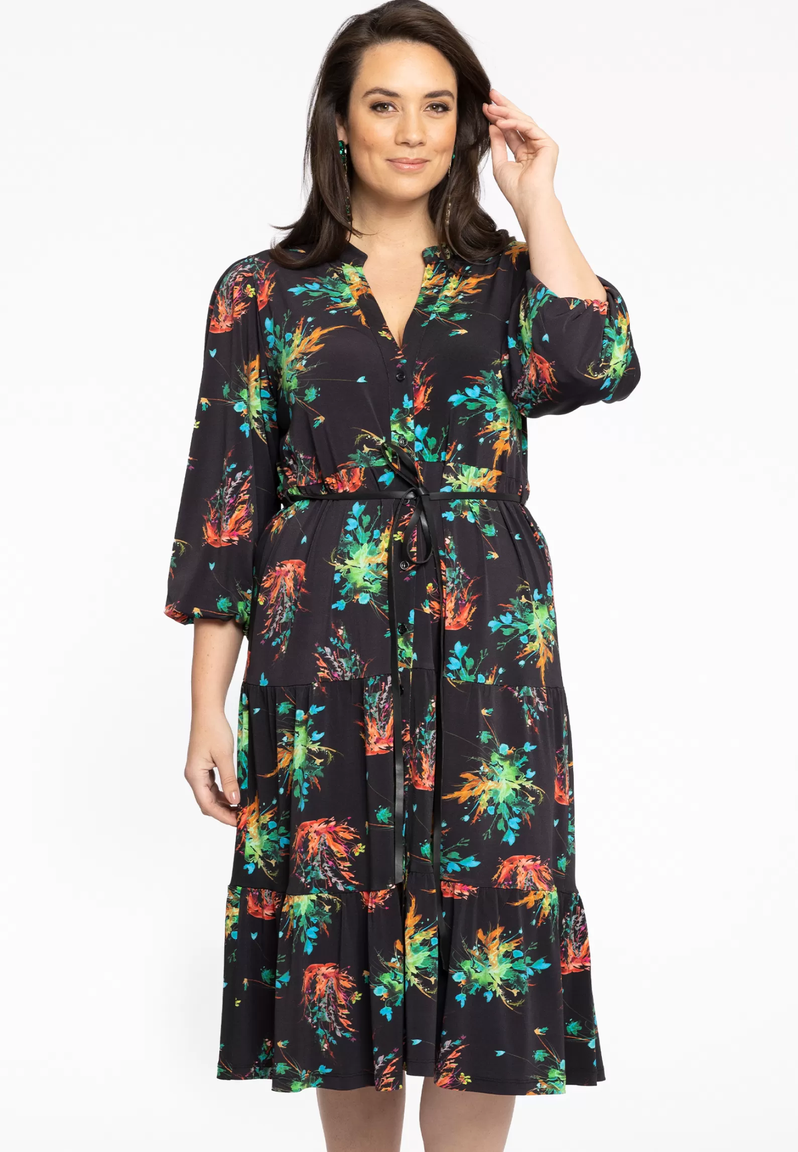 Best Sale Dress Puff Sleeve Medusa Women Dresses