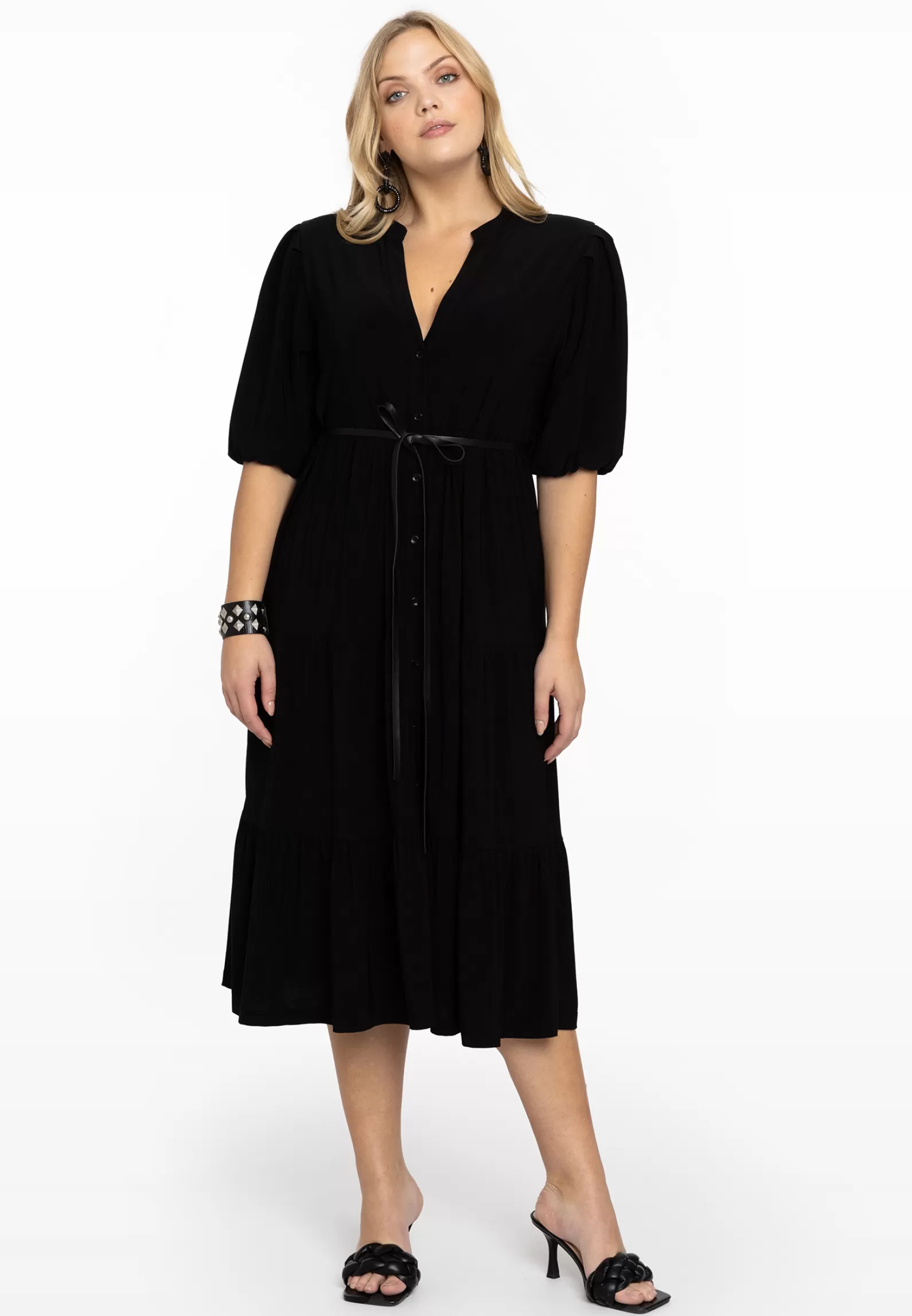 Shop Dress Puff Sleeves Dolce Women Dresses