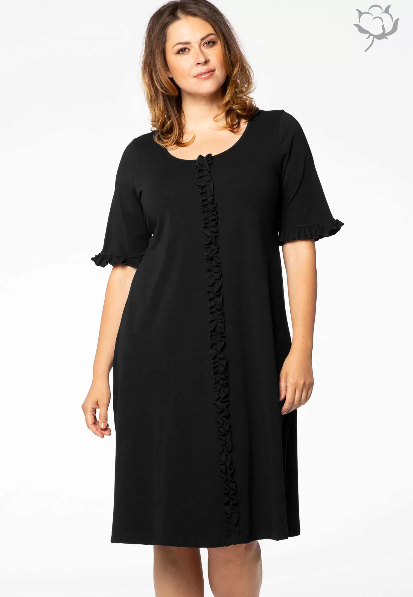 Sale Dress Ruffled Organic Cotton Women Dresses