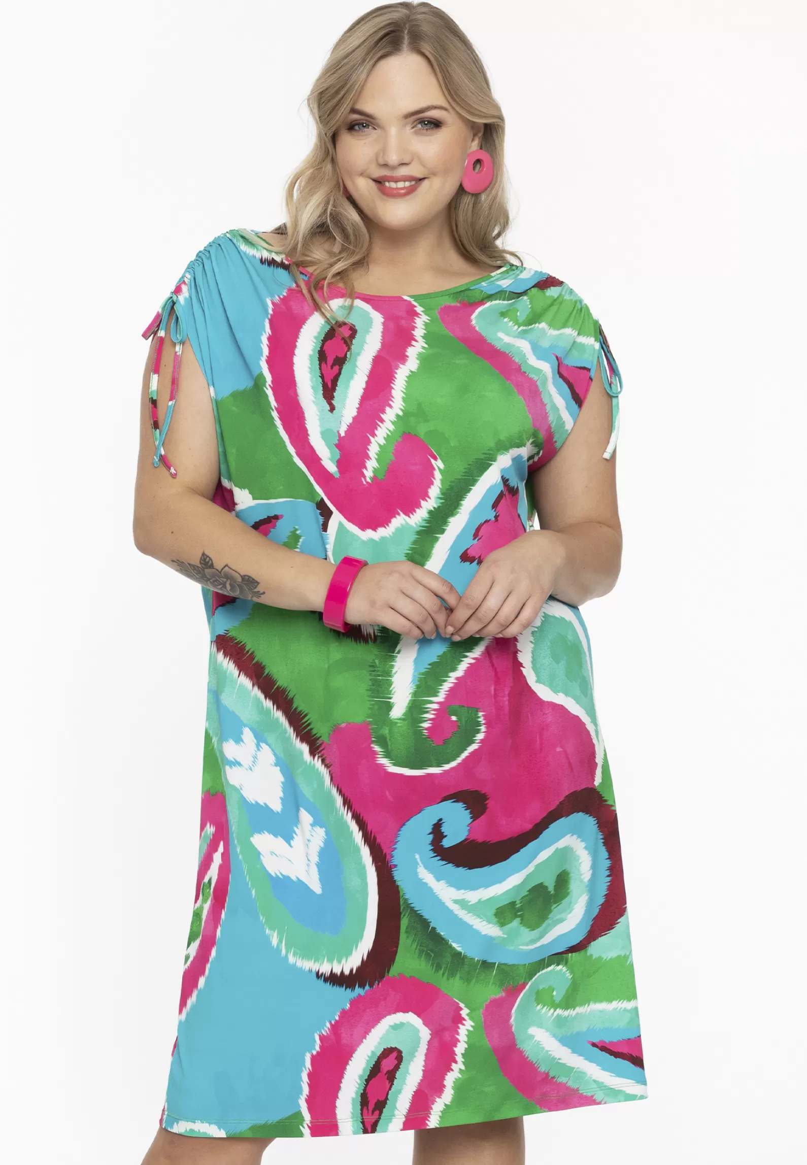 Sale Dress Shoulder Strings Batik Women Dresses