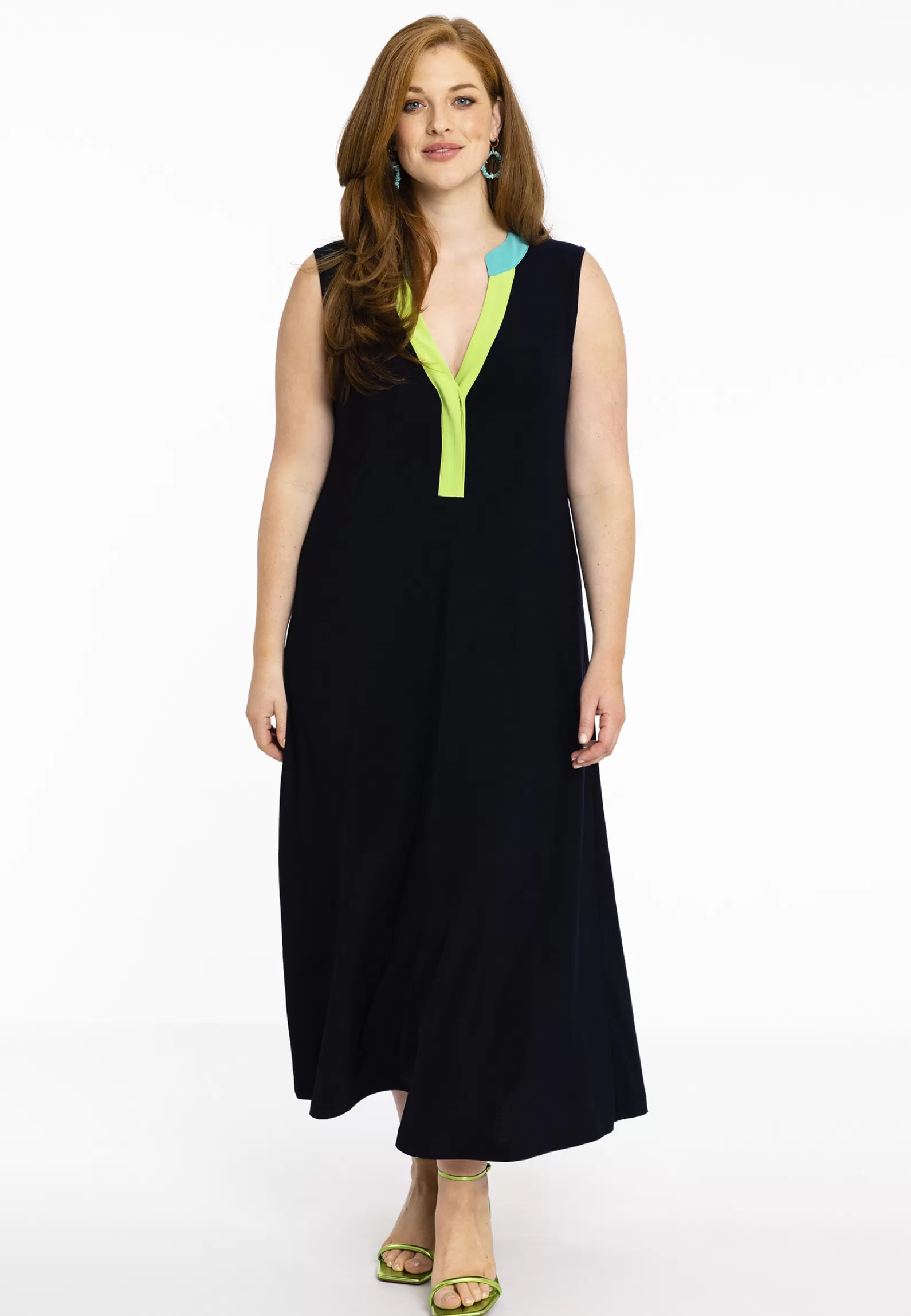 Flash Sale Dress Sleeveless Colorblock Dolce Women Dresses