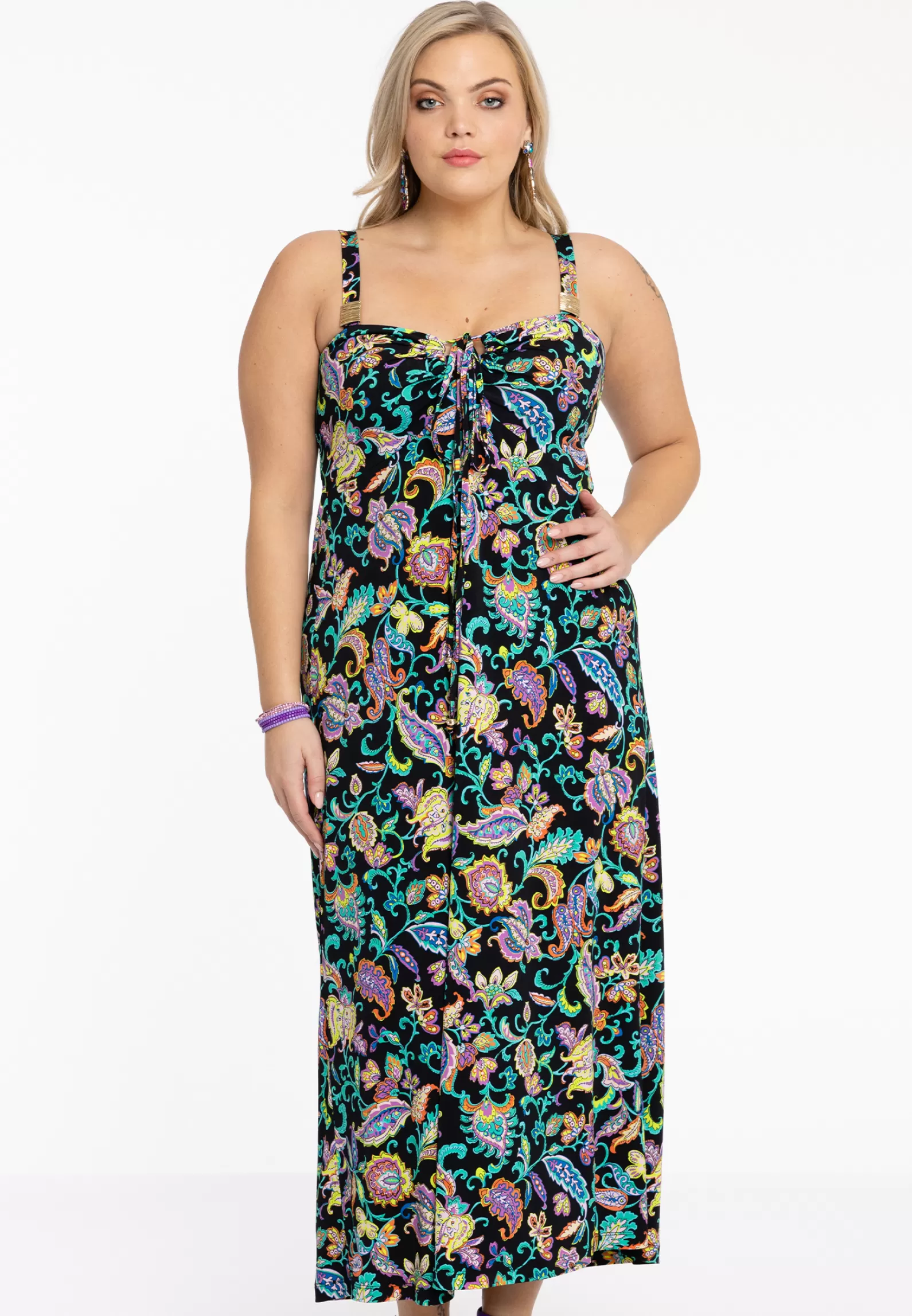 Fashion Dress Straps Folk Women Dresses