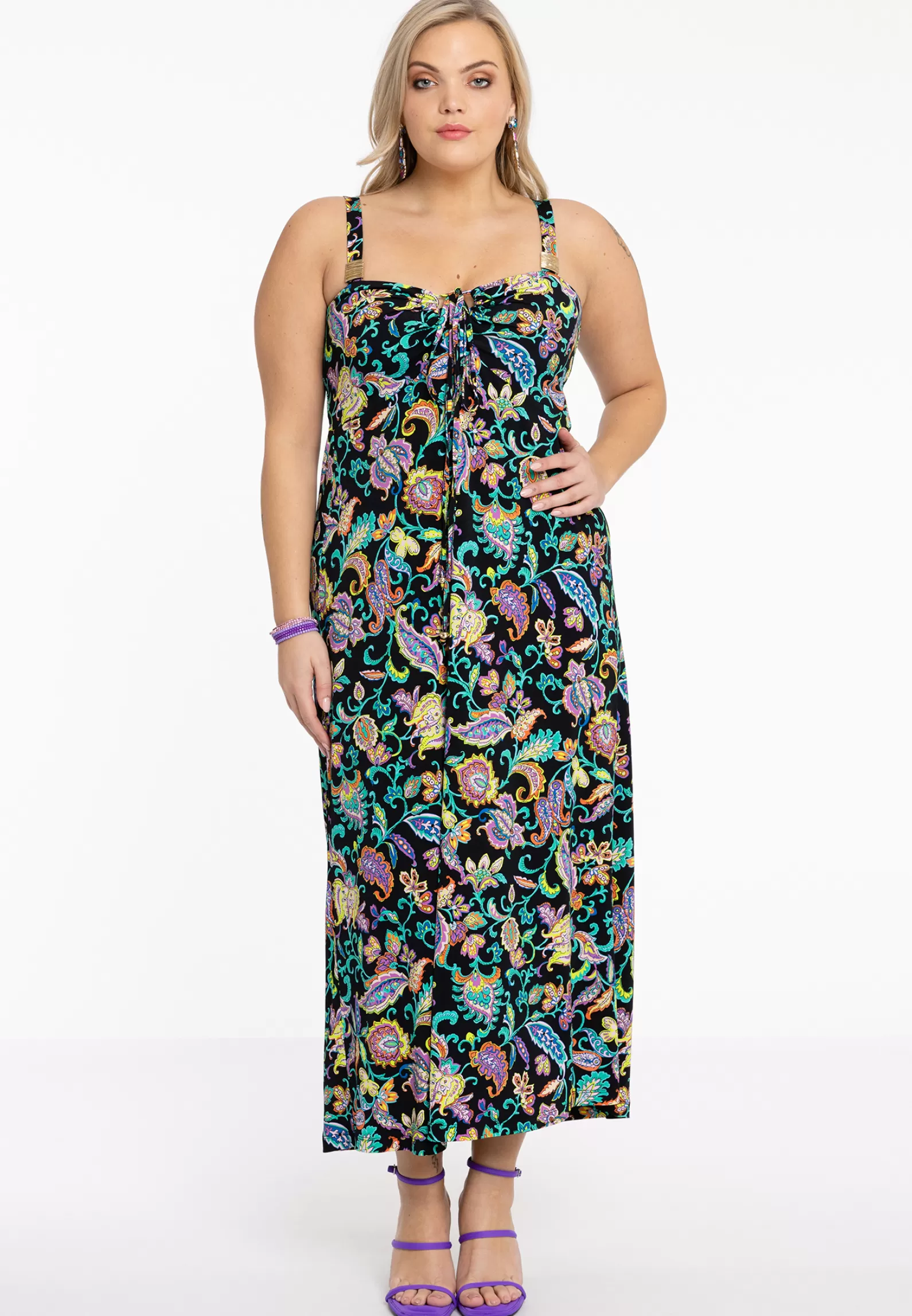 Fashion Dress Straps Folk Women Dresses