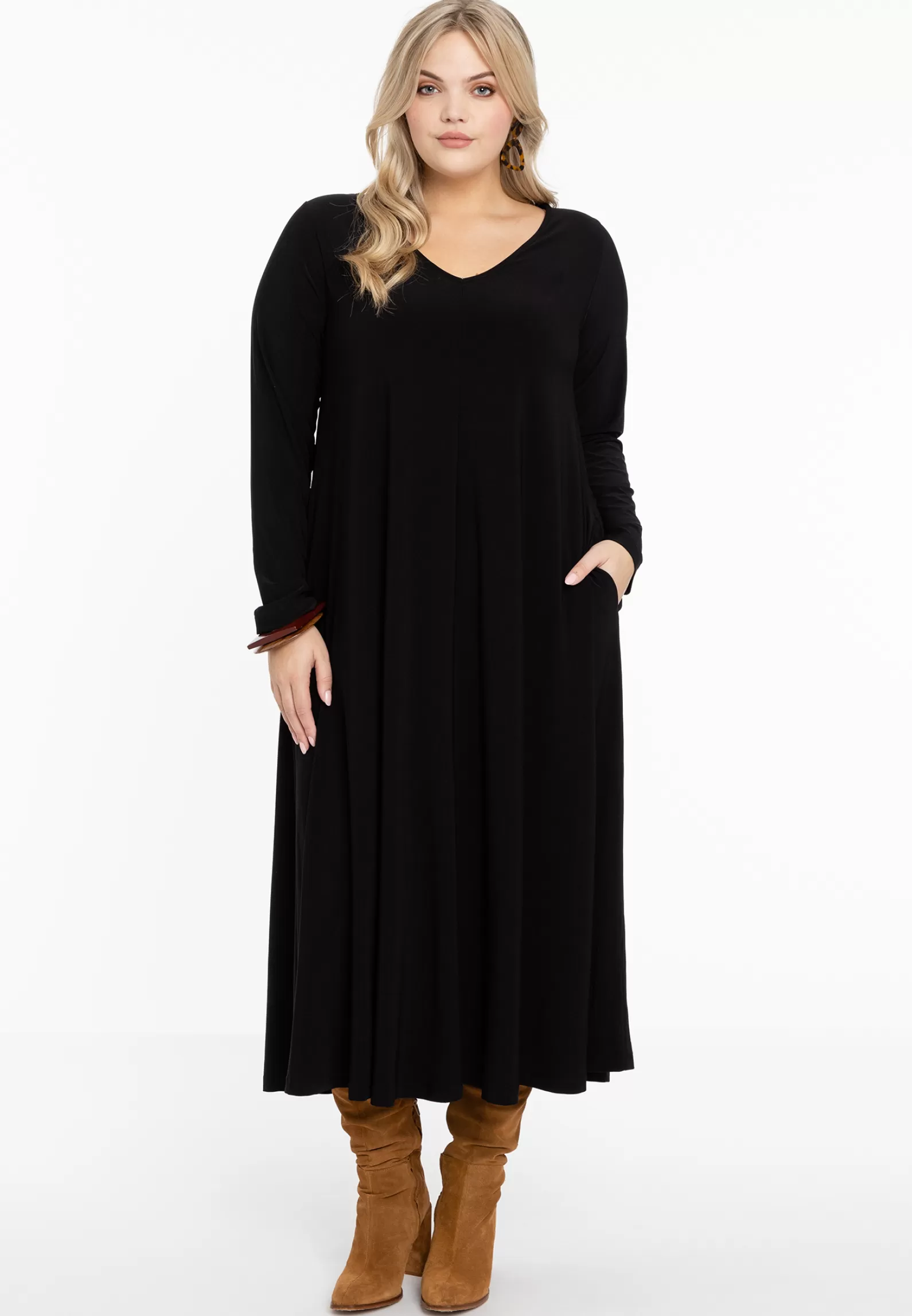 Shop Dress Swing Long Sleeve Dolce Women Dresses