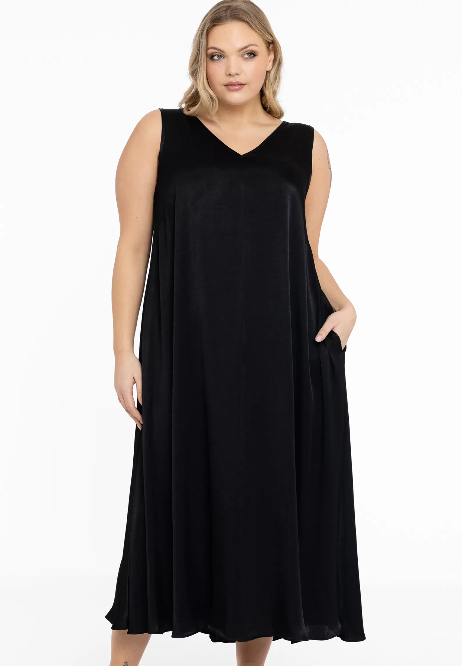 Best Dress Swing Satin Women Dresses