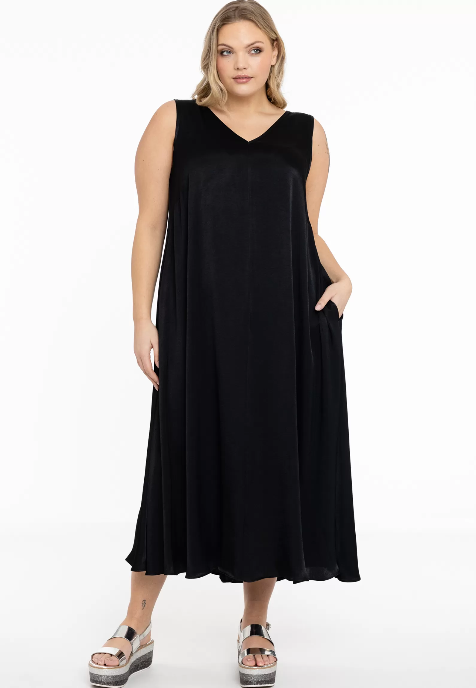 Best Dress Swing Satin Women Dresses