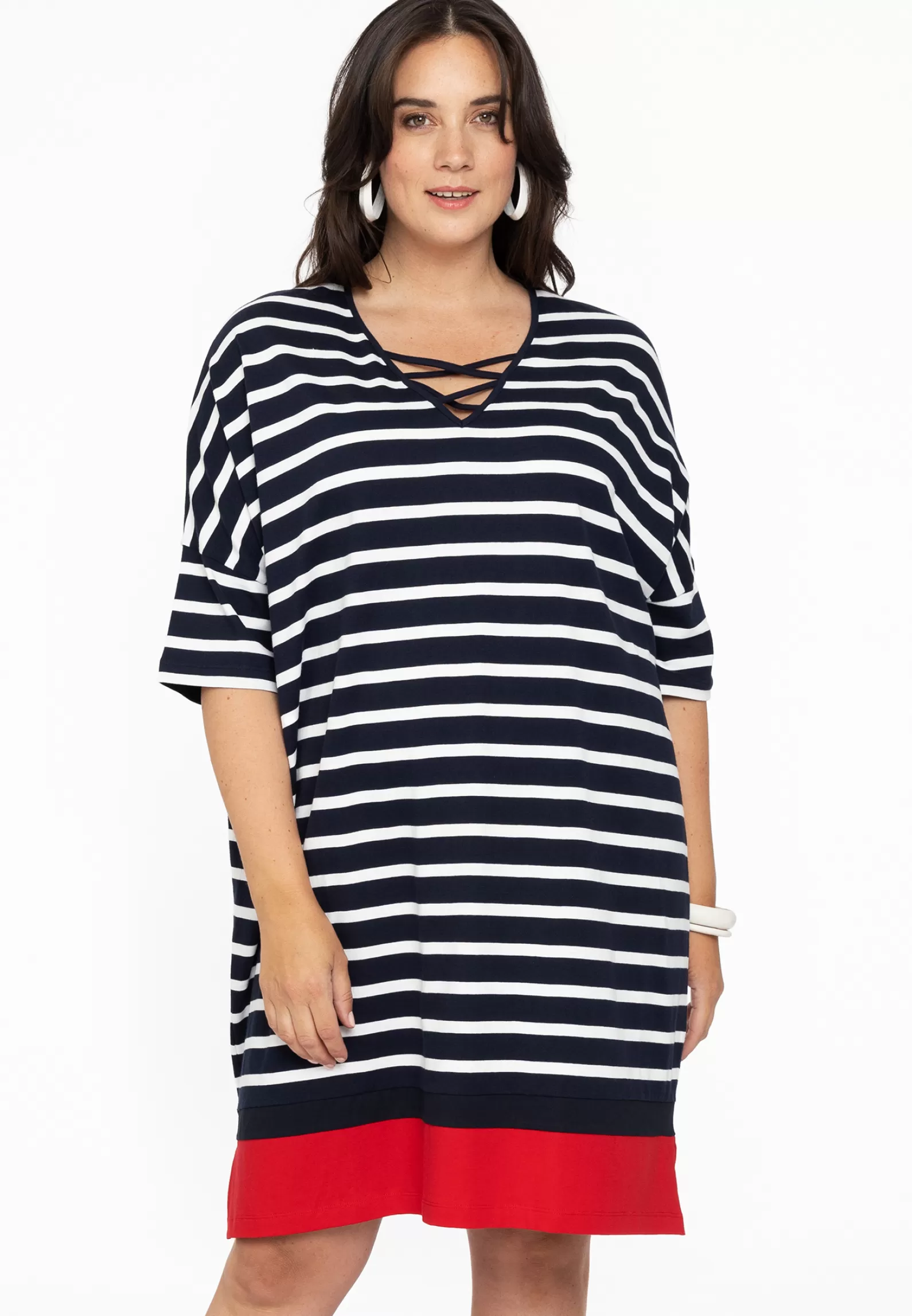 Sale Dress V-Neck Strings Breton Women Dresses