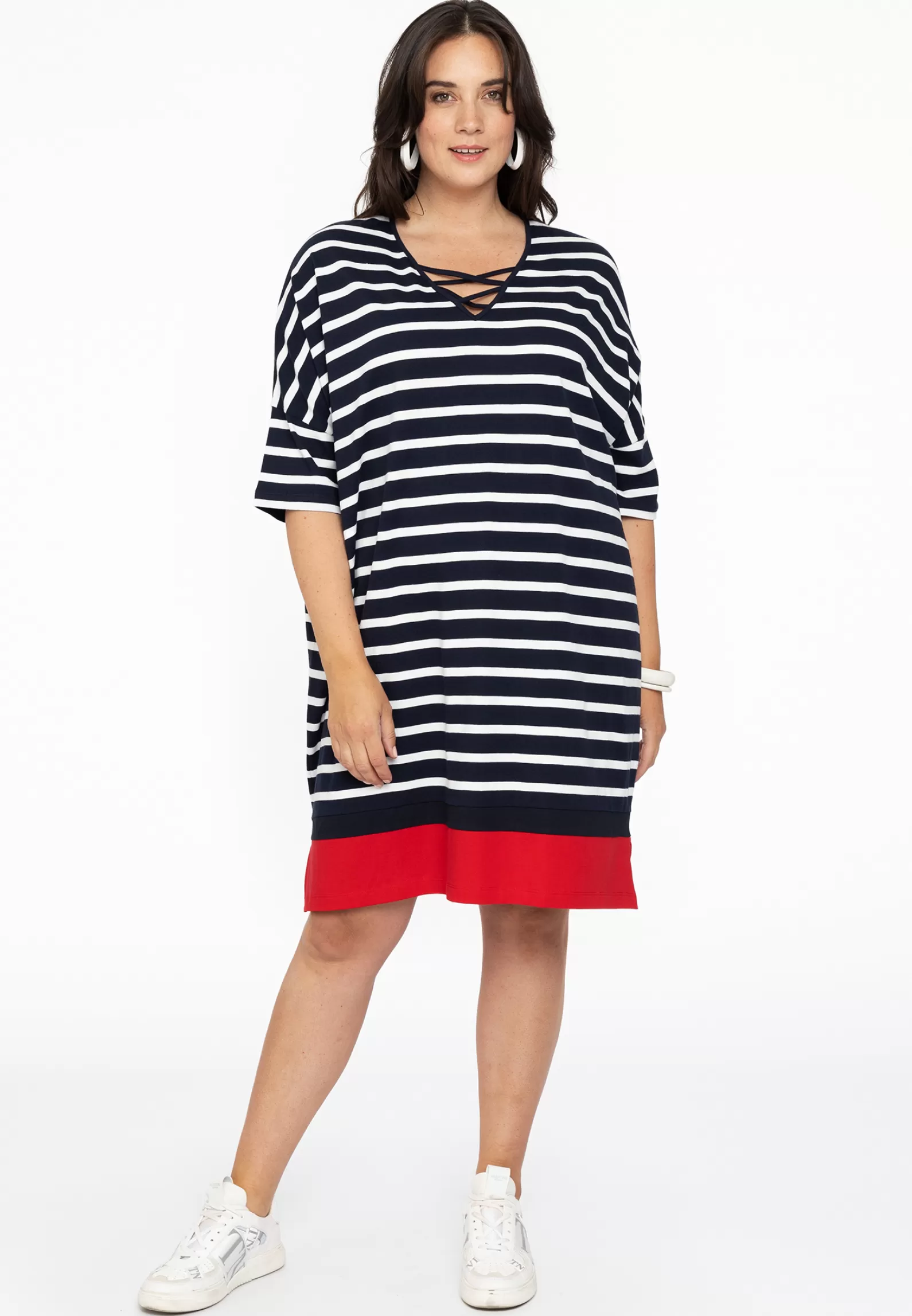 Sale Dress V-Neck Strings Breton Women Dresses