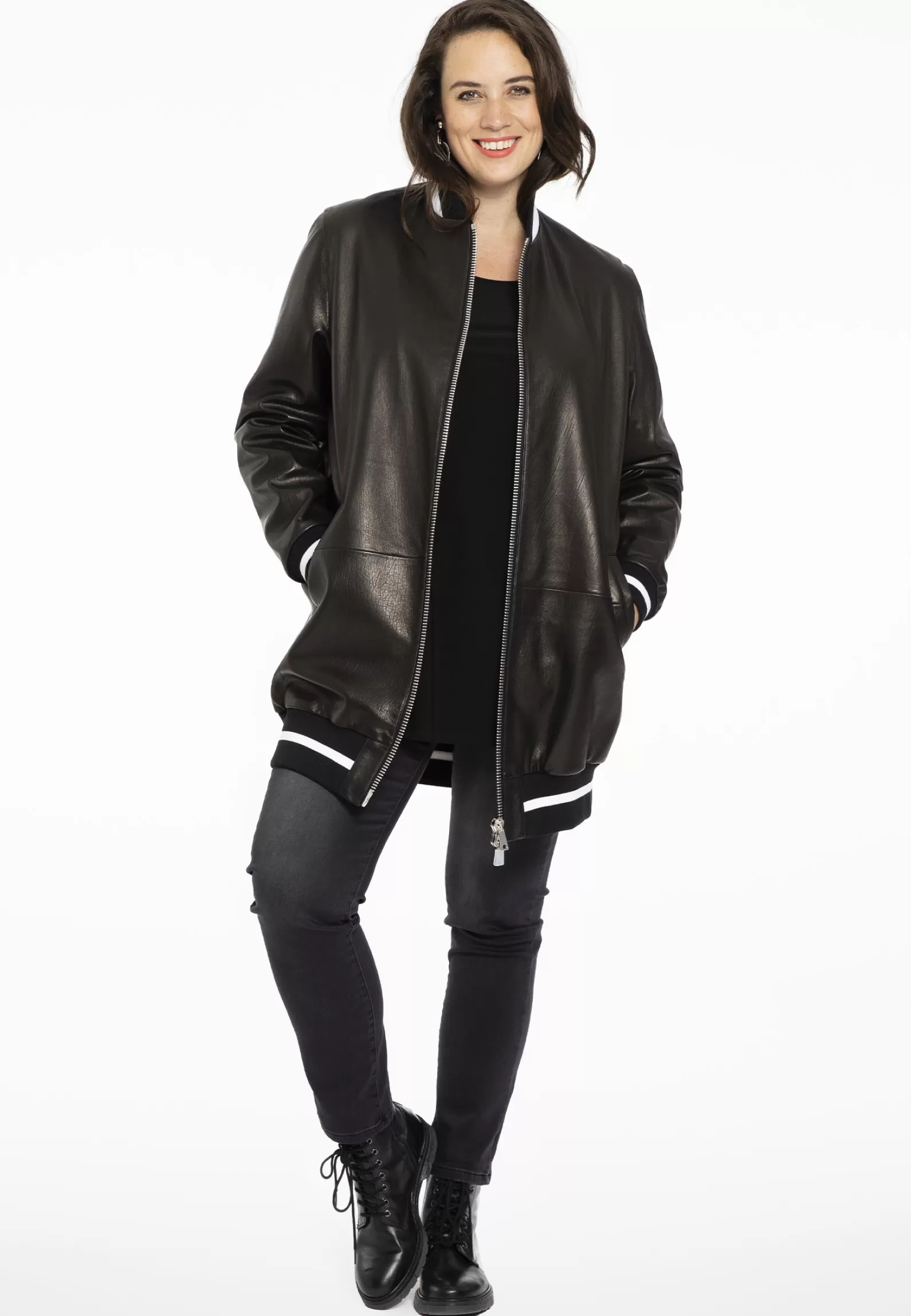 Clearance Jacket Baseball Leather Women Coats & Blazers