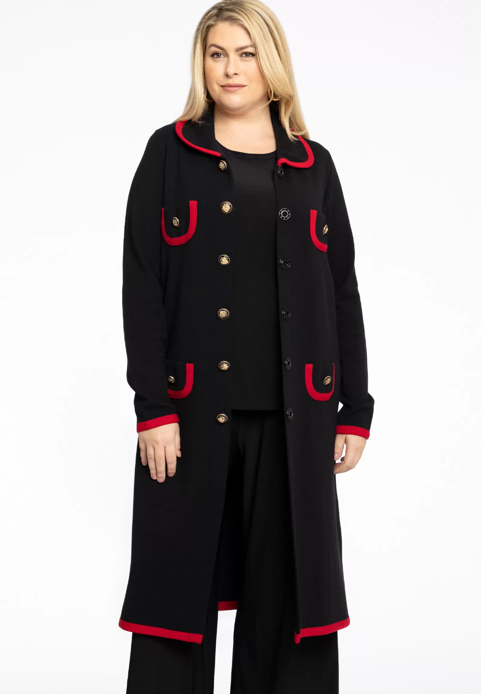 Discount Jacket Black/Red Women Coats & Blazers