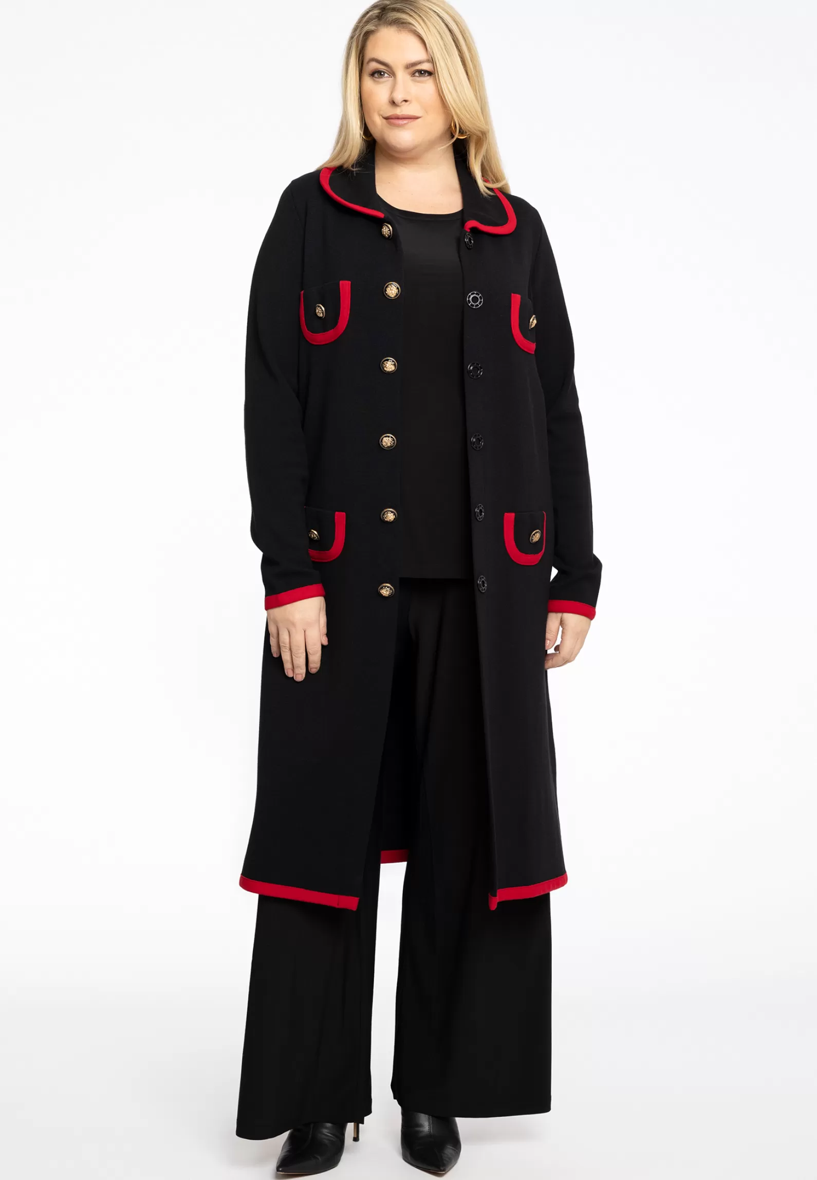 Discount Jacket Black/Red Women Coats & Blazers
