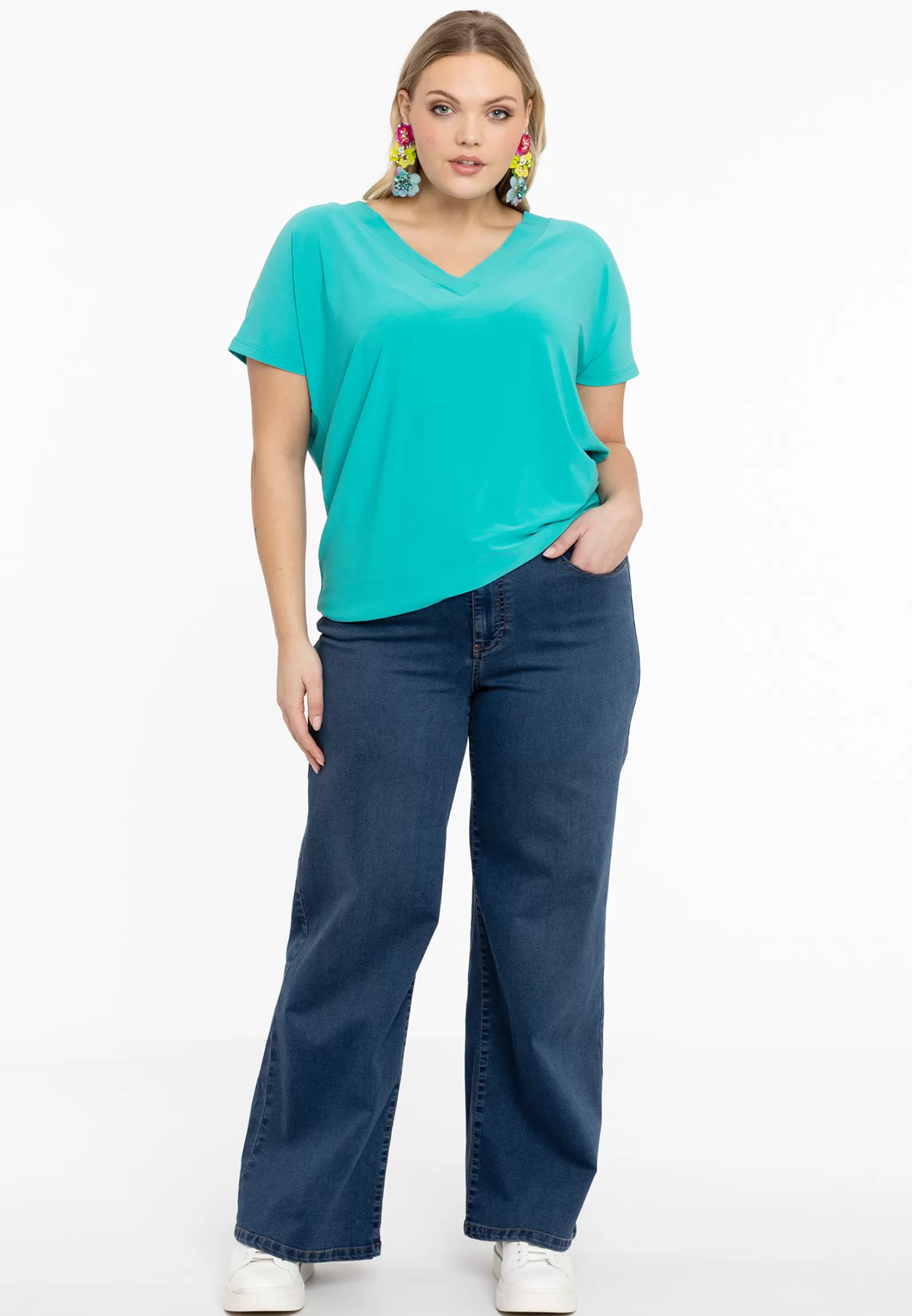 Clearance Jeans 5 Pockets Wide Leg Women Jeans