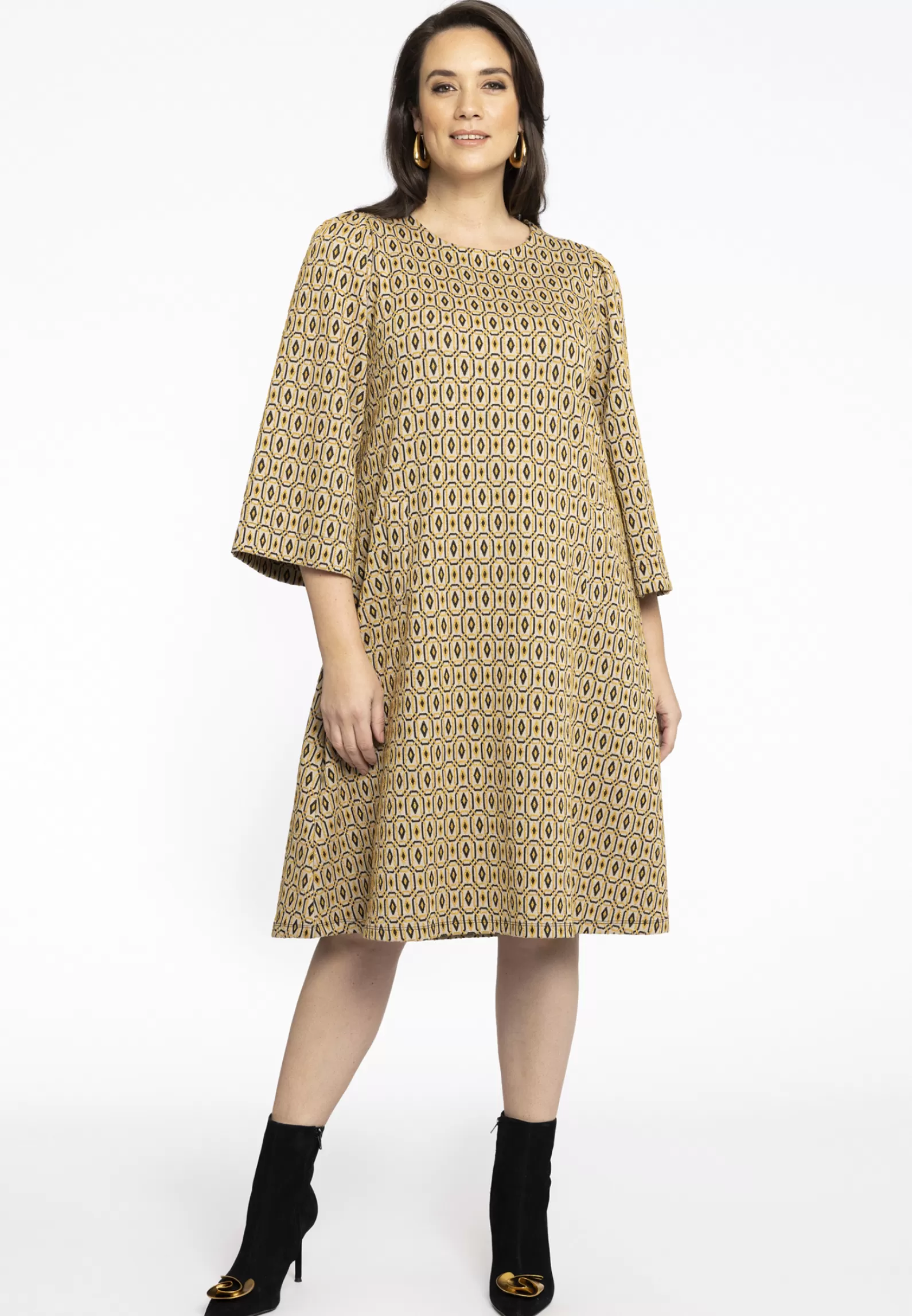 Cheap Jurk A-Lijn Pofmouwen Diamonds Women Dresses