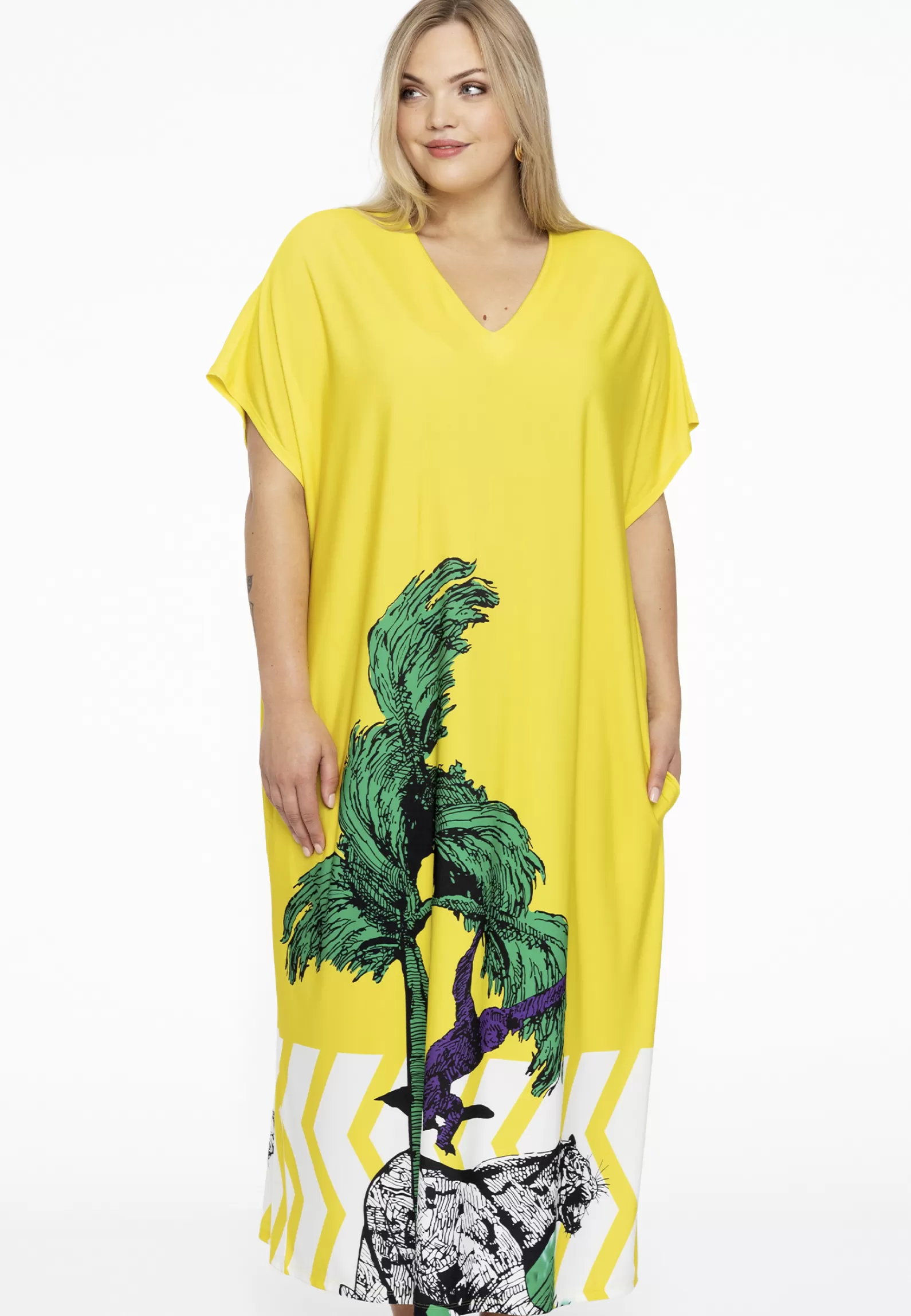 New Kaftan-Dress Tiger Women Dresses