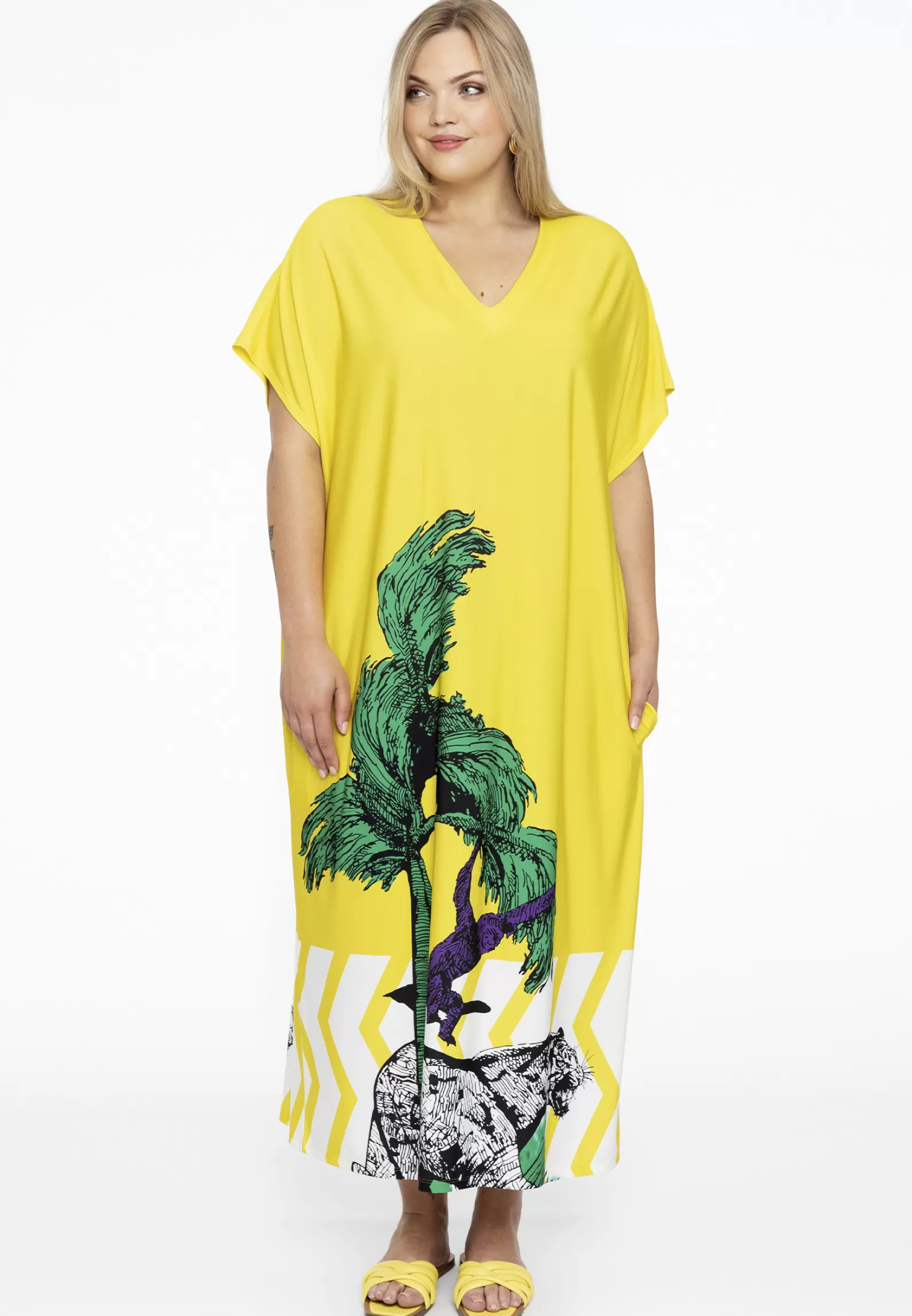 New Kaftan-Dress Tiger Women Dresses