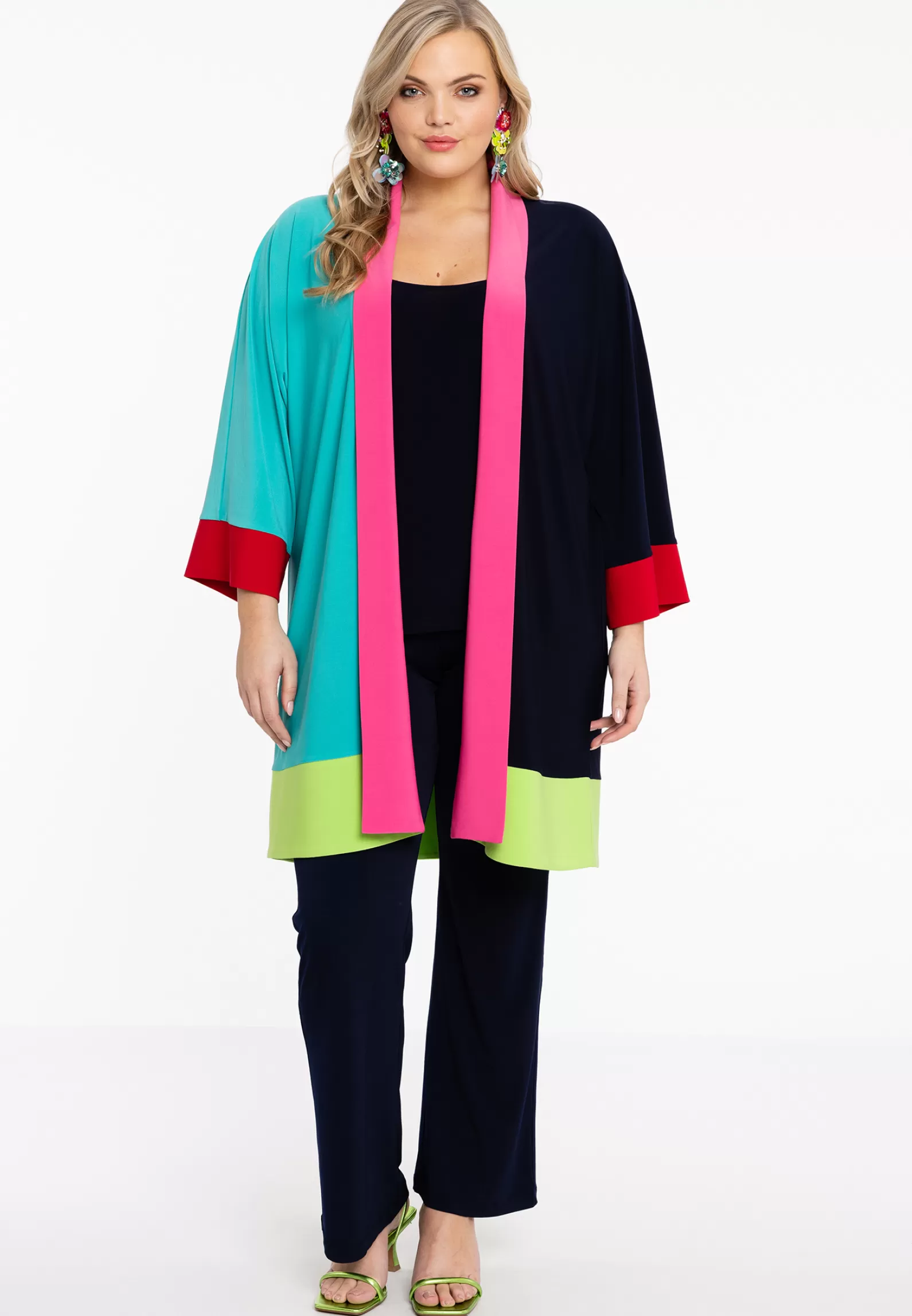 Cheap Kimono Colourblocking Dolce Women Sweaters & Cardigans