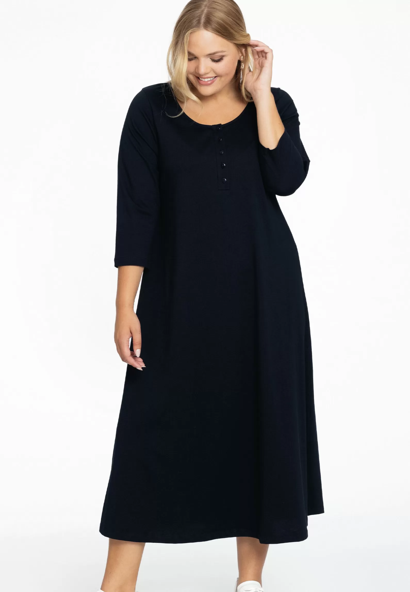 Sale Long A-Line Dress Cotton Women Dresses